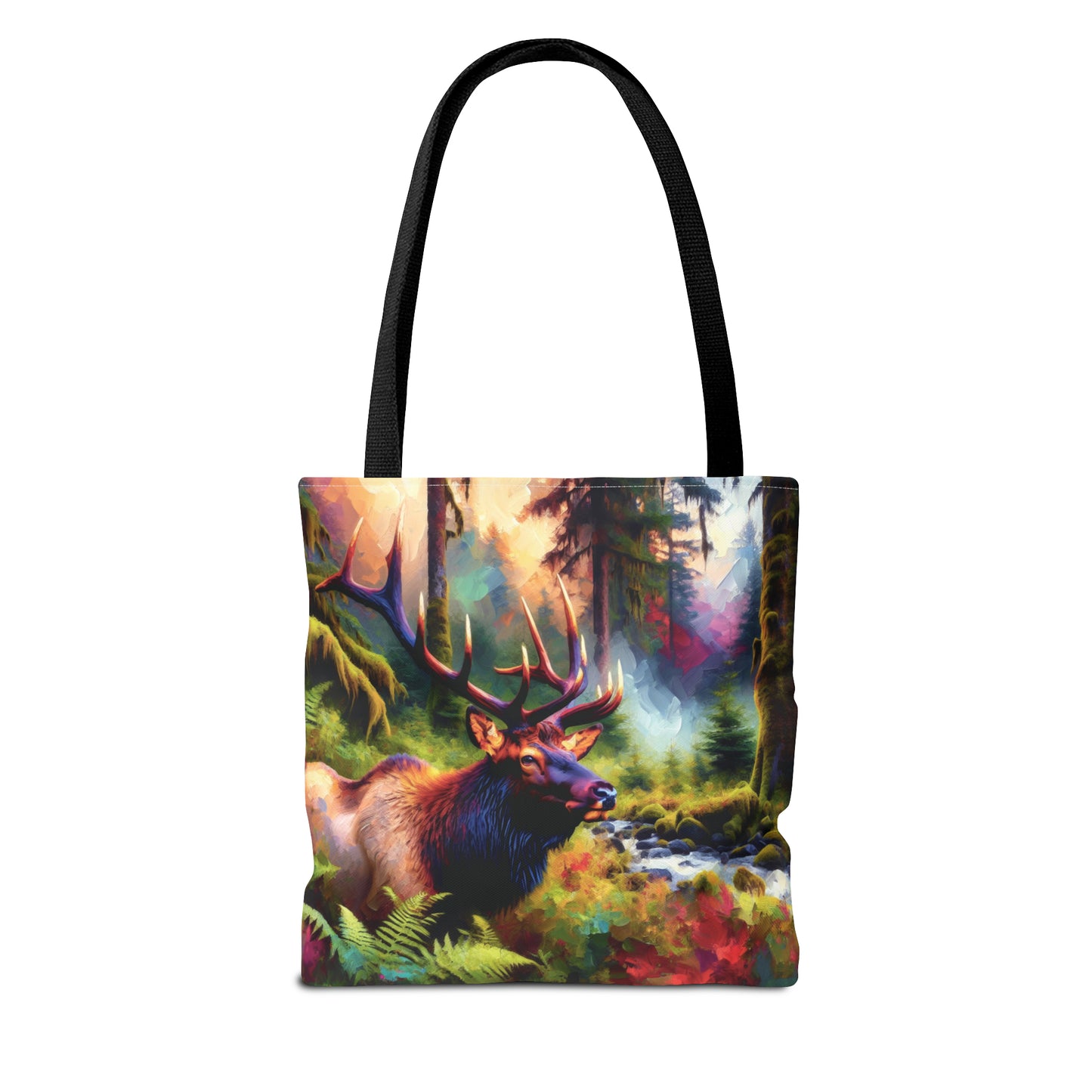 Roosevelt Elk in Hoh Rainforest - Tote Bag