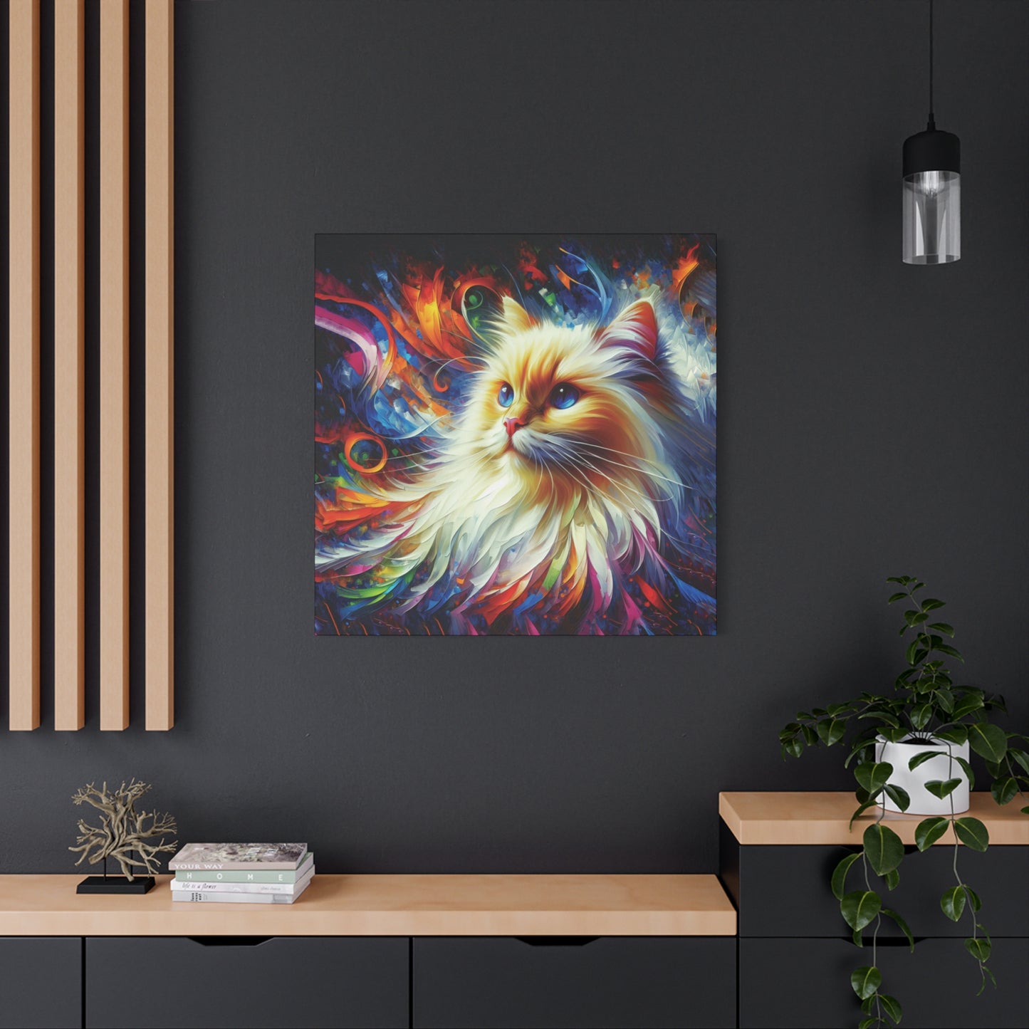 Canvas Print - Flame Point Siamese Cat