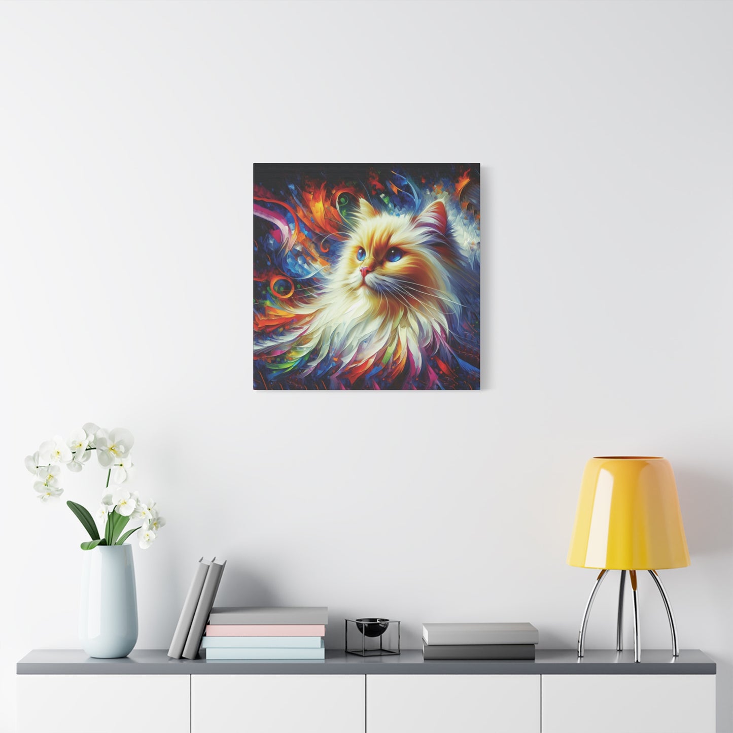 Canvas Print - Flame Point Siamese Cat