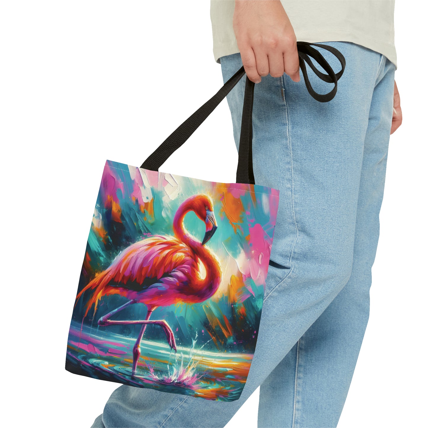 Lone Flamingo - Tote Bag