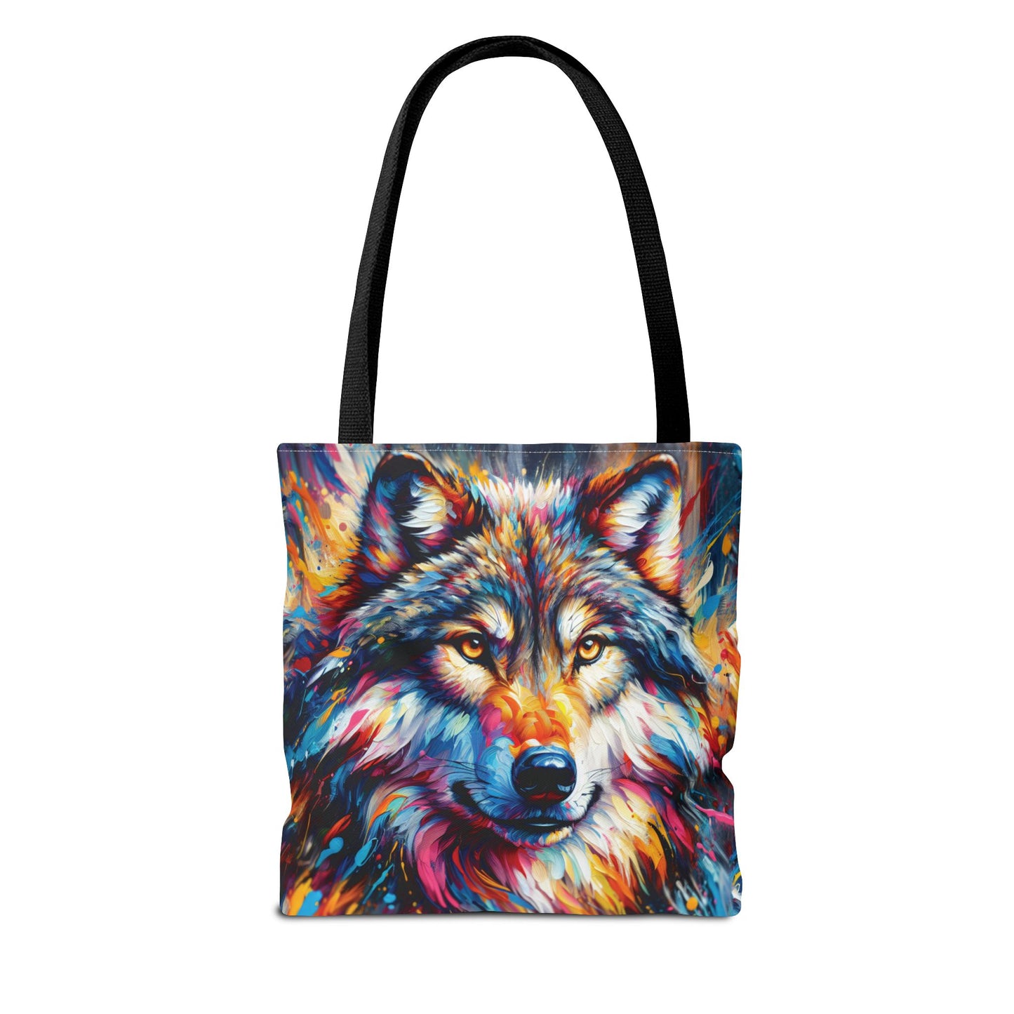 Alpha Wolf Tote Bag - Expressionist Art Style