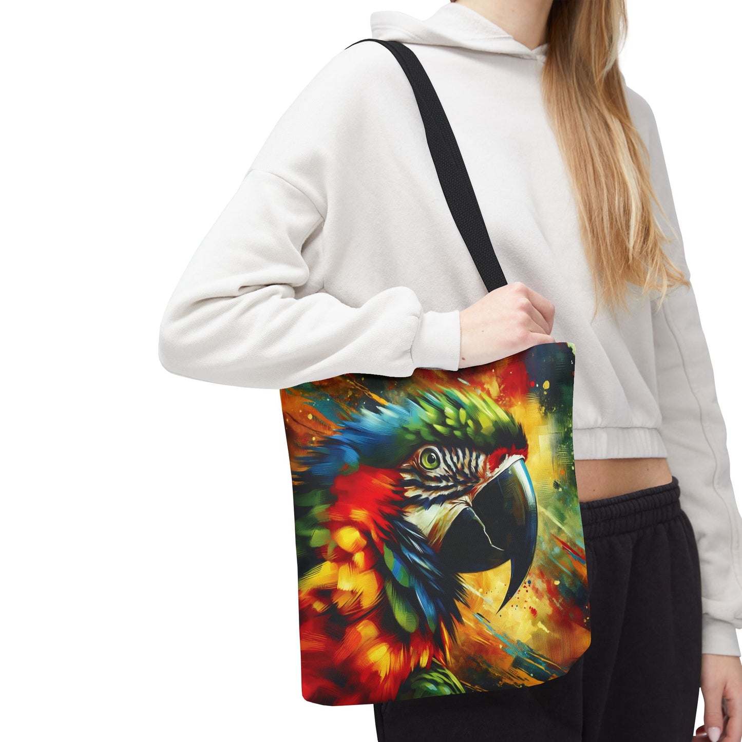 Scarlet Macaw Tote Bag - Stylish and Functional for Tropical Bird Lovers
