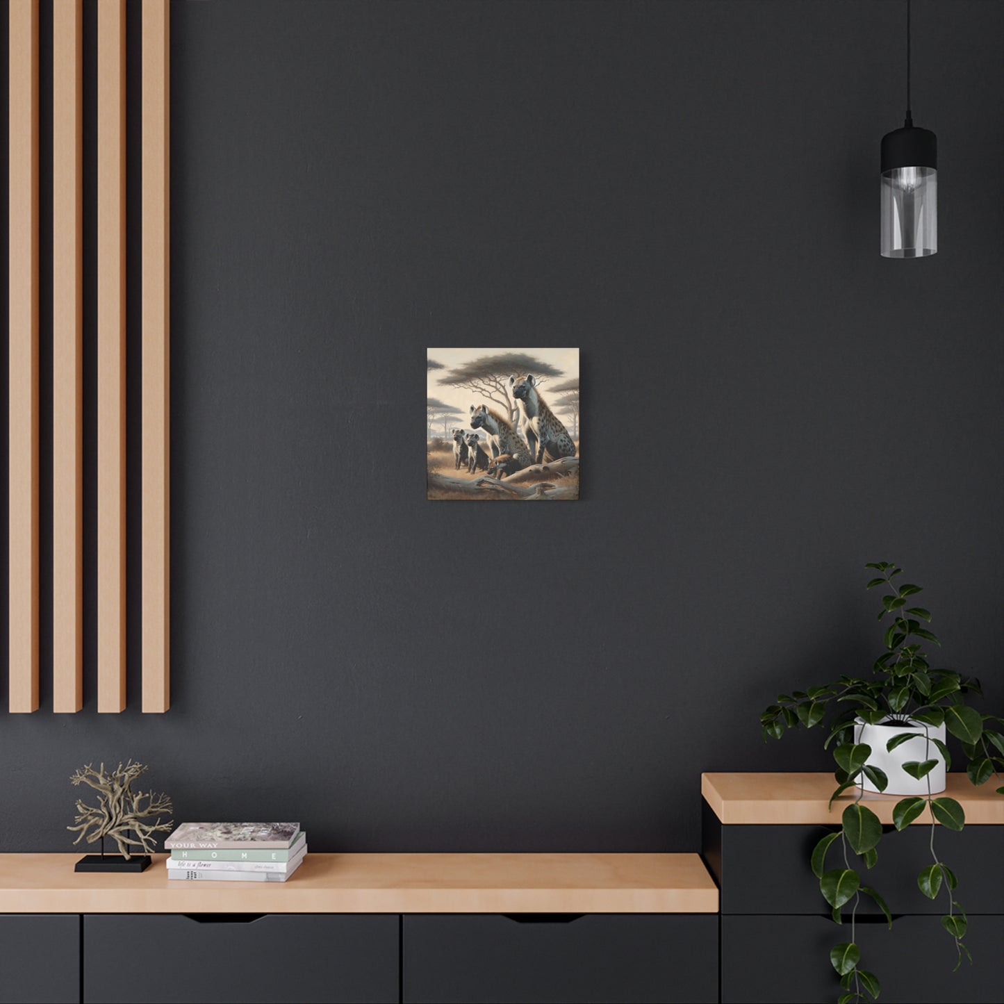 Hyena Family Canvas Art Print