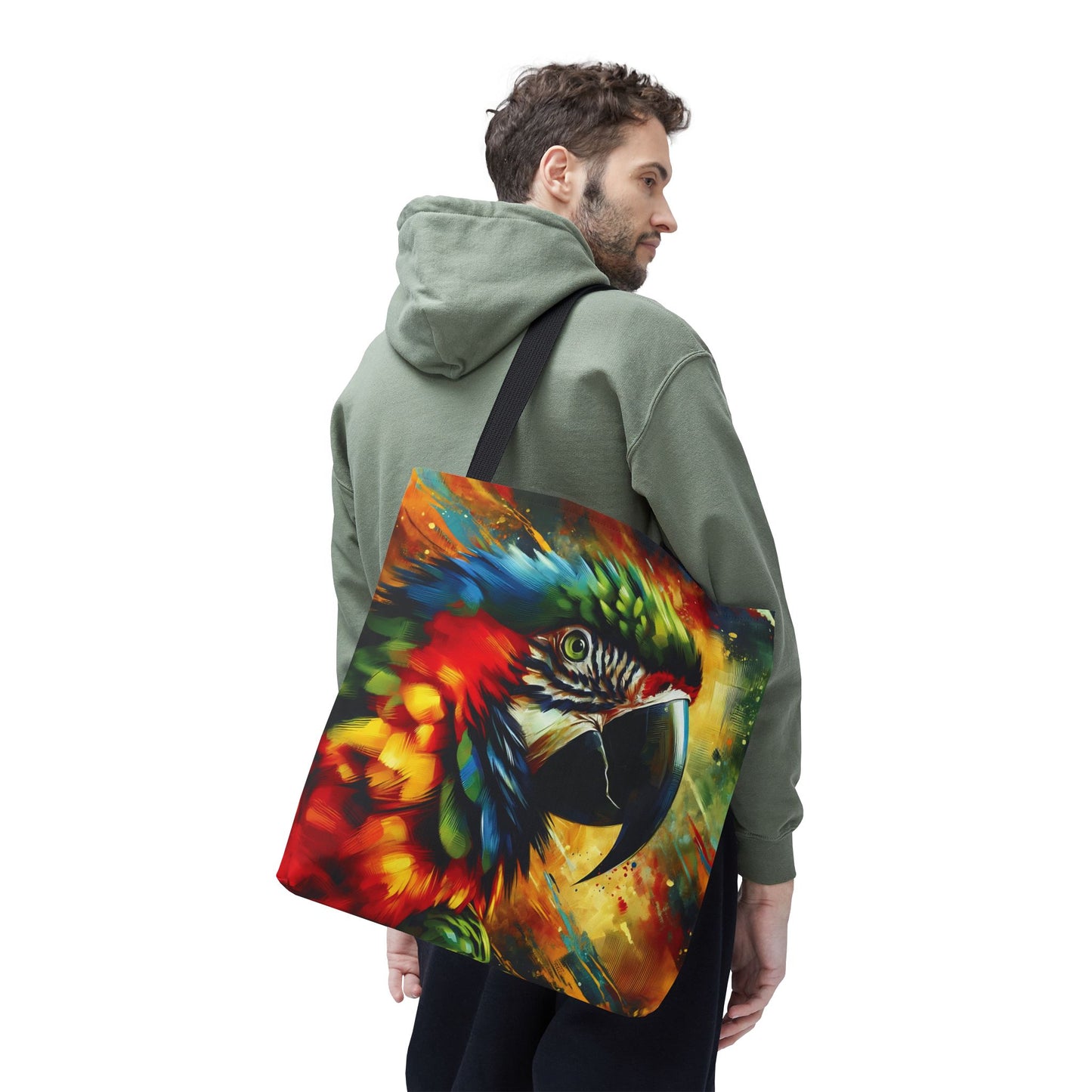 Scarlet Macaw Tote Bag - Stylish and Functional for Tropical Bird Lovers