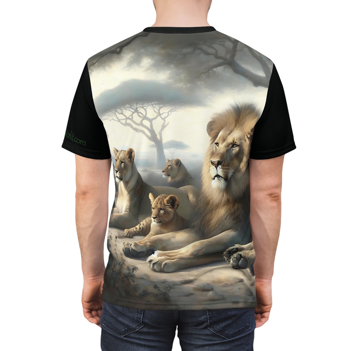 Lion's Pride Art Tee | Colorful Unisex Cut & Sew T-Shirt, Wildlife Apparel, Unique Graphic Tee, Birthday Gift