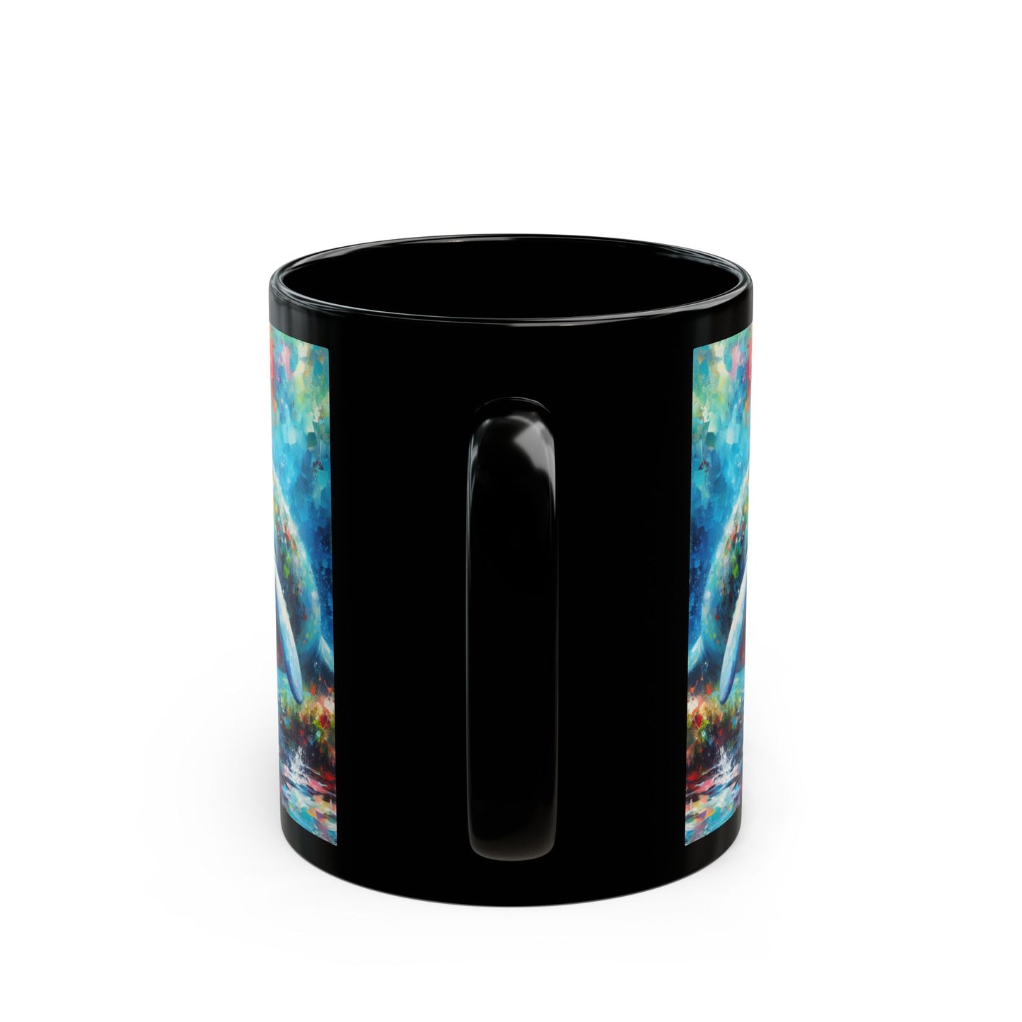 Manatee Garden - Black Mug (11oz, 15oz)