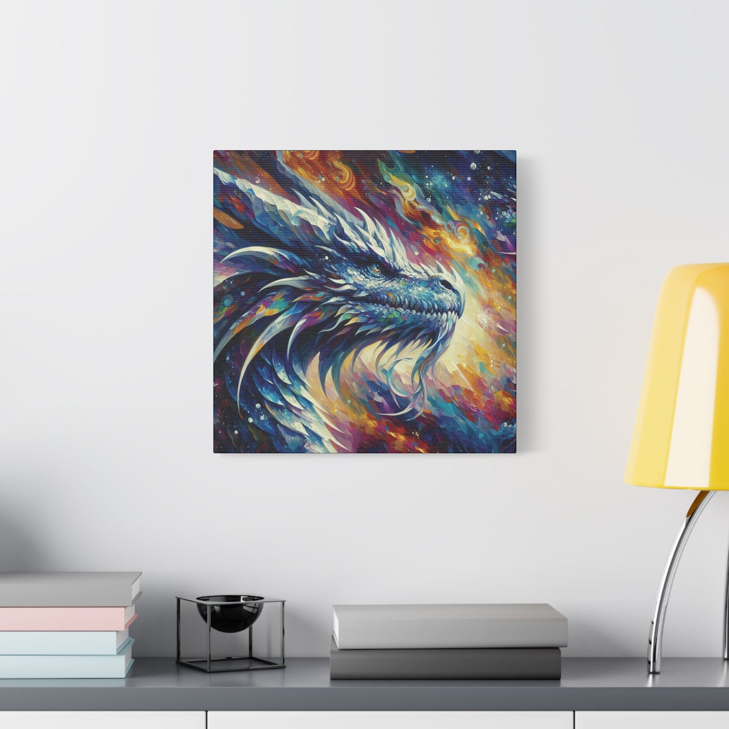 Canvas Wall Art - Opal Dragon Impressionist Art Print
