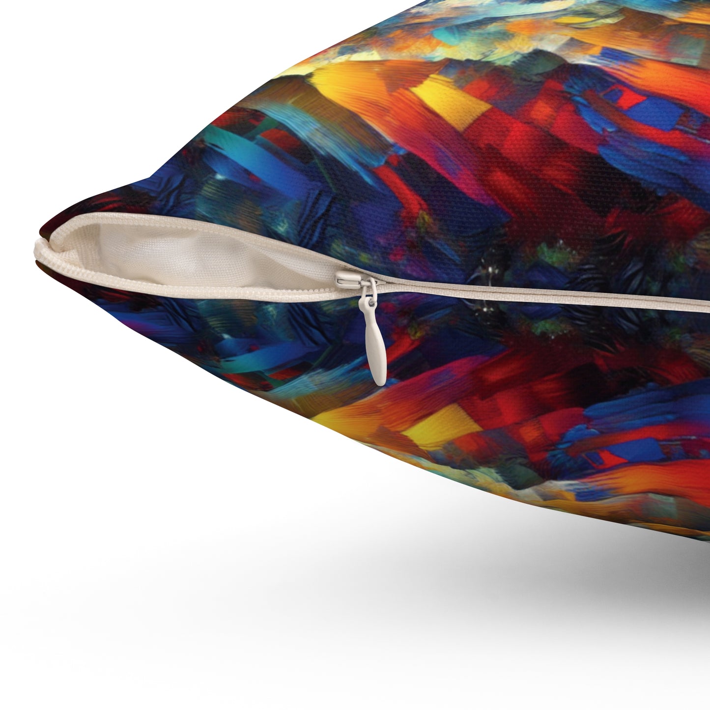 River Otters at Sunset - Spun Polyester Pillow