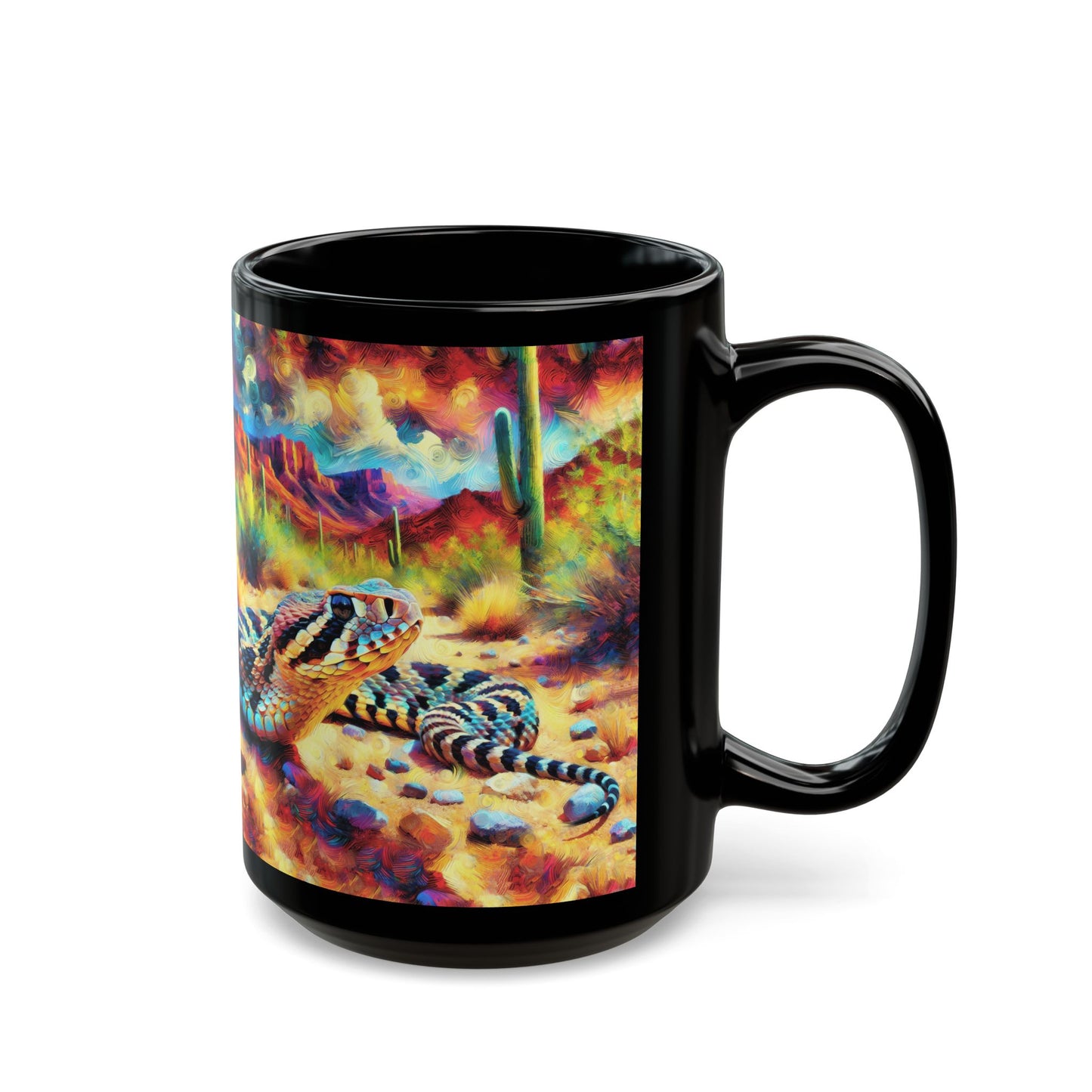 Desert Rattlesnake - Black Mug (11oz, 15oz)