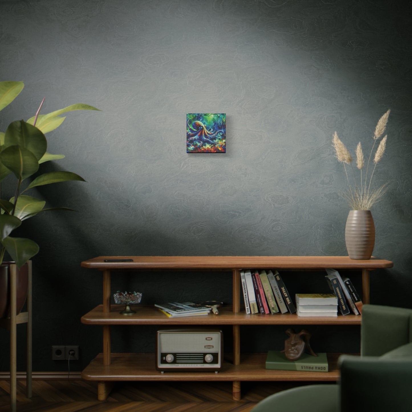 Canvas Wall Art - Octopus Garden Expressionist Style