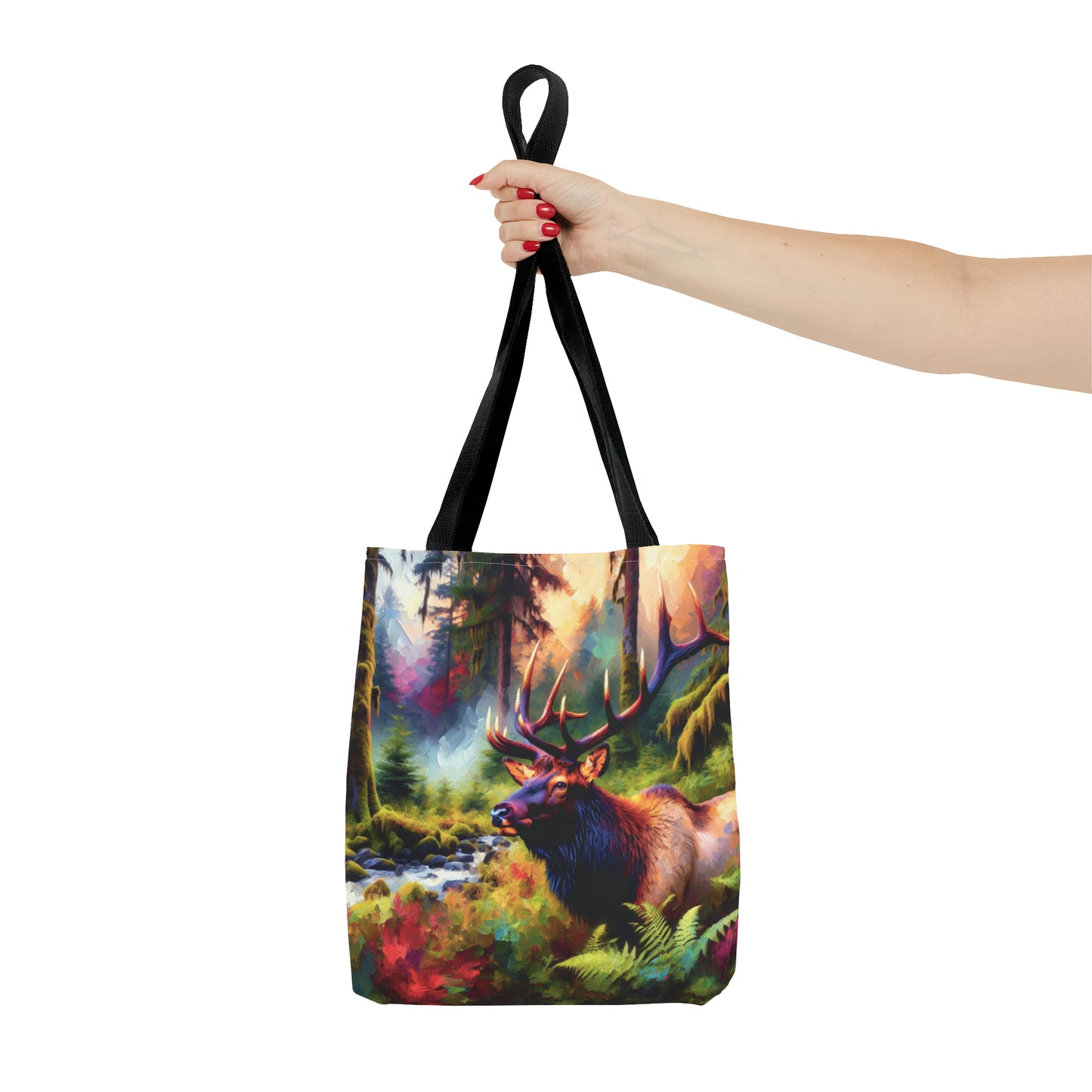 Roosevelt Elk in Hoh Rainforest - Tote Bag