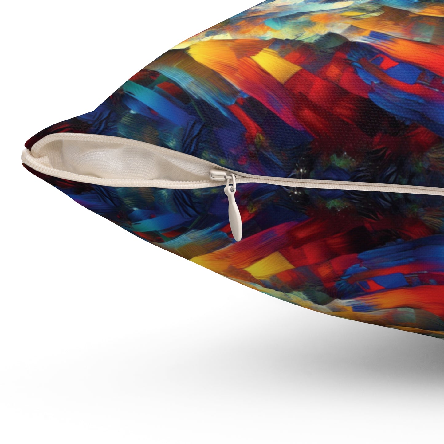 River Otters at Sunset - Spun Polyester Pillow