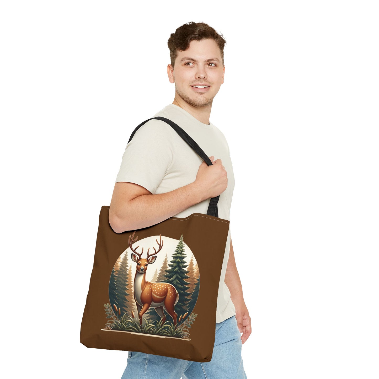 Buck in Forest Tote Bag