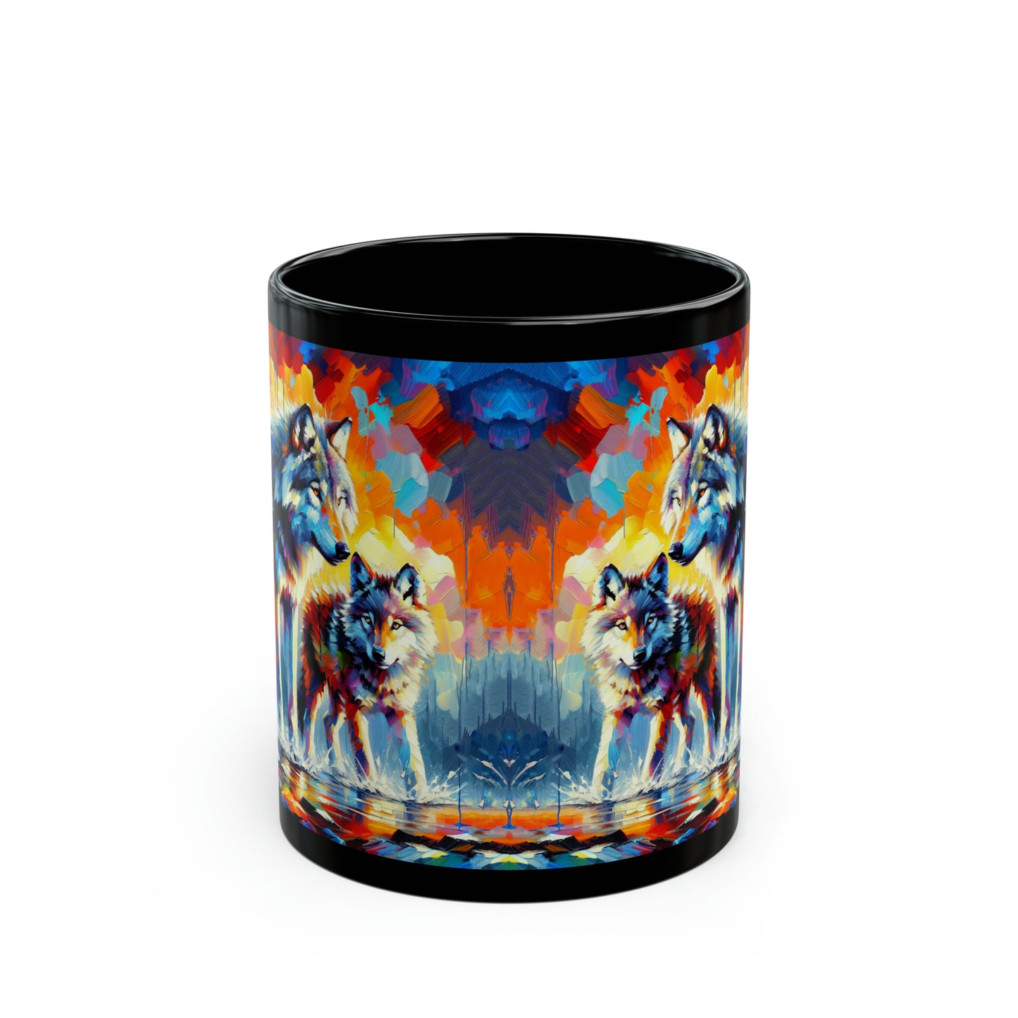 Reigning Wolves - Black Mugs (11oz, 15oz)
