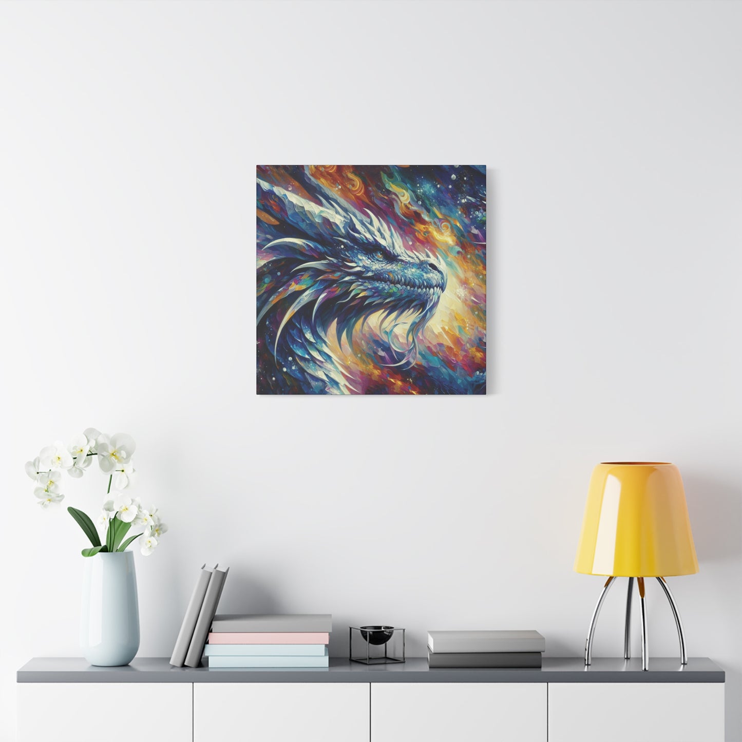 Canvas Wall Art - Opal Dragon Impressionist Art Print