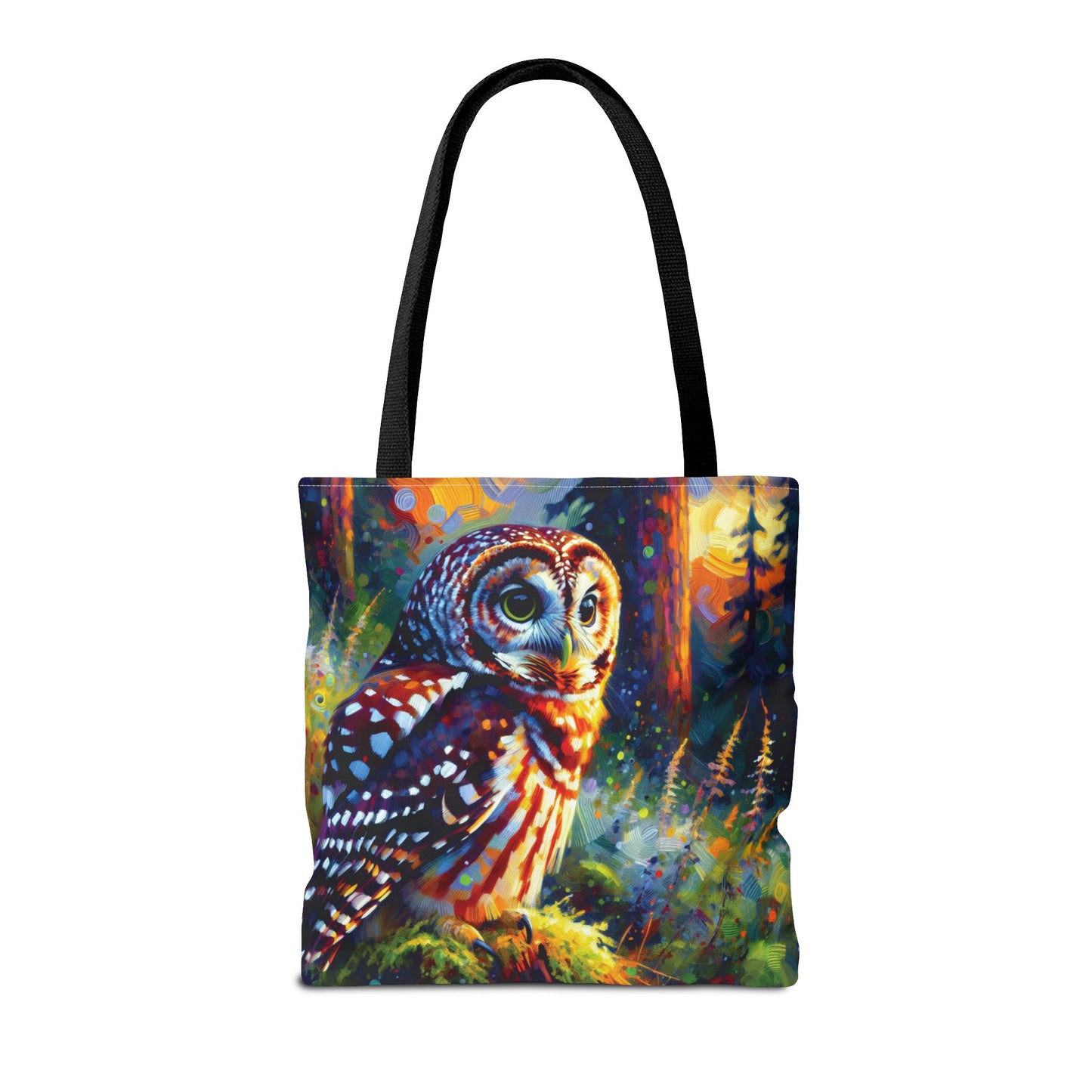 Barred Owl at Sunset Tote Bag