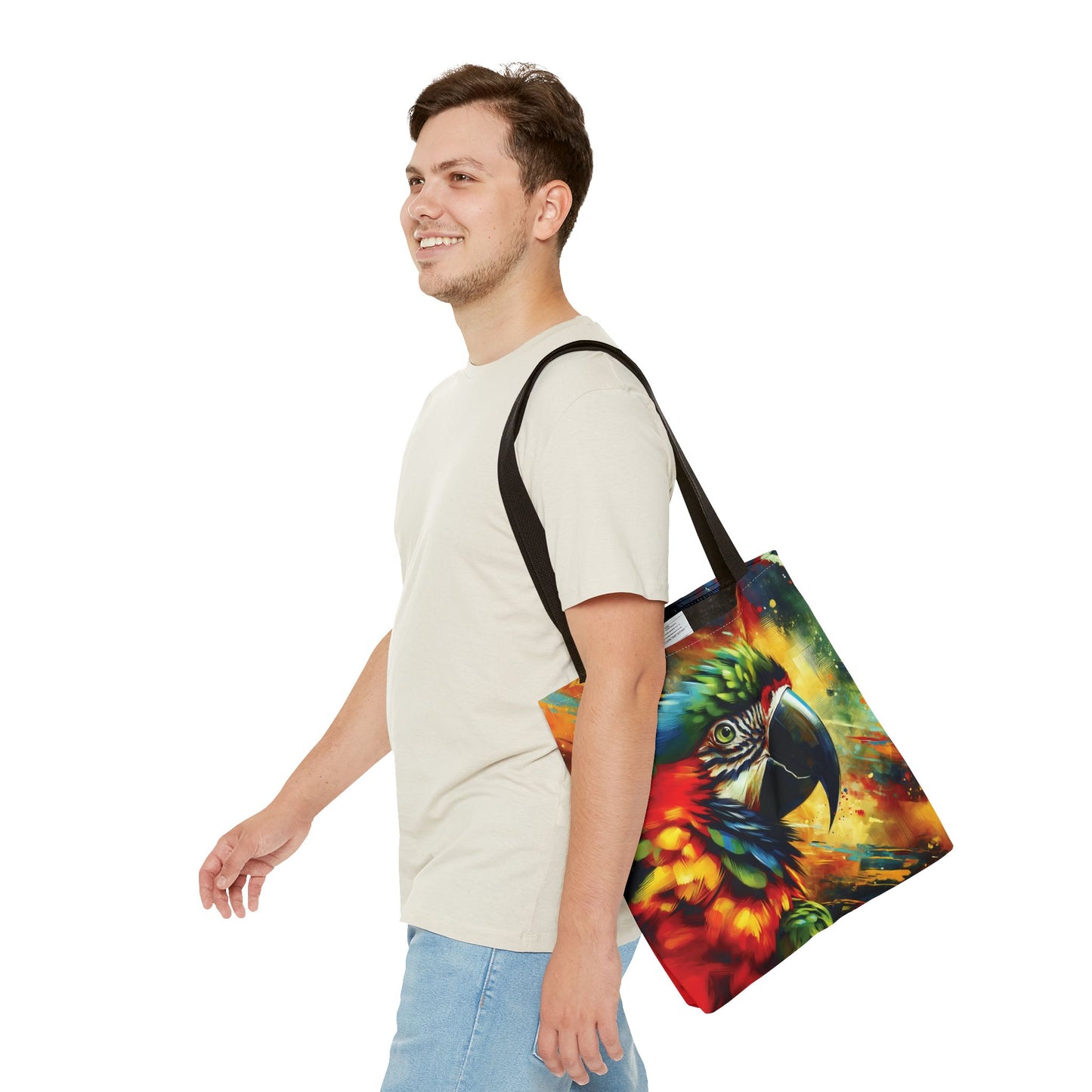 Scarlet Macaw Tote Bag - Stylish and Functional for Tropical Bird Lovers