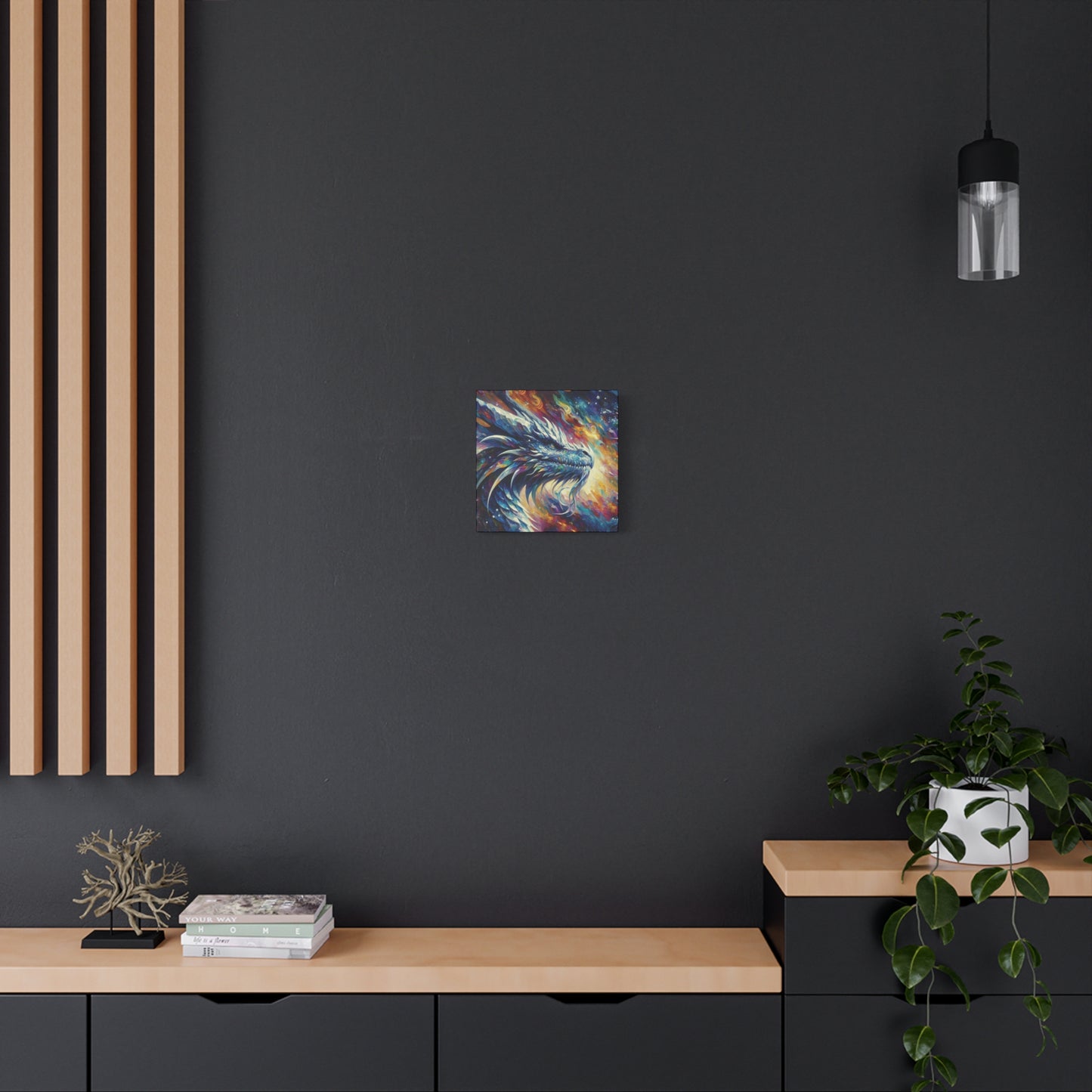 Canvas Wall Art - Opal Dragon Impressionist Art Print