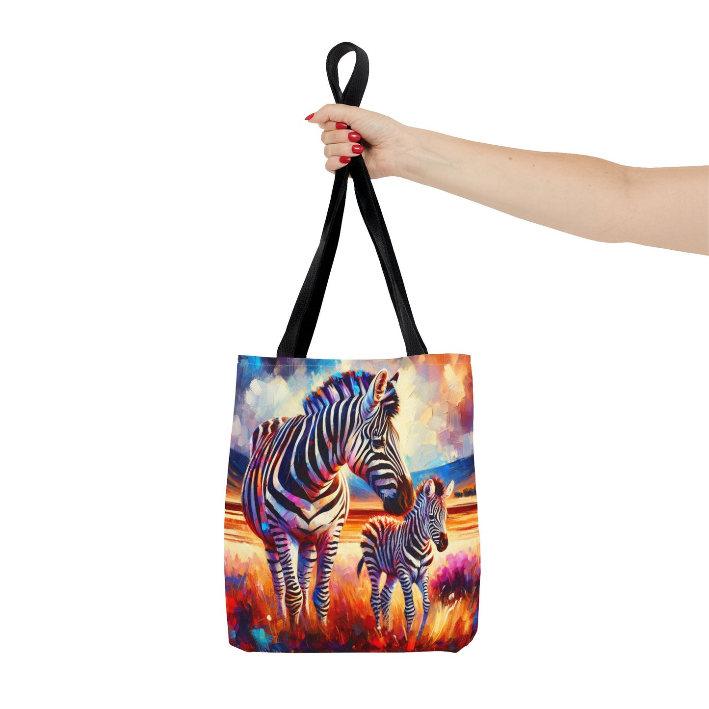 Zebra and Foal Tote Bag