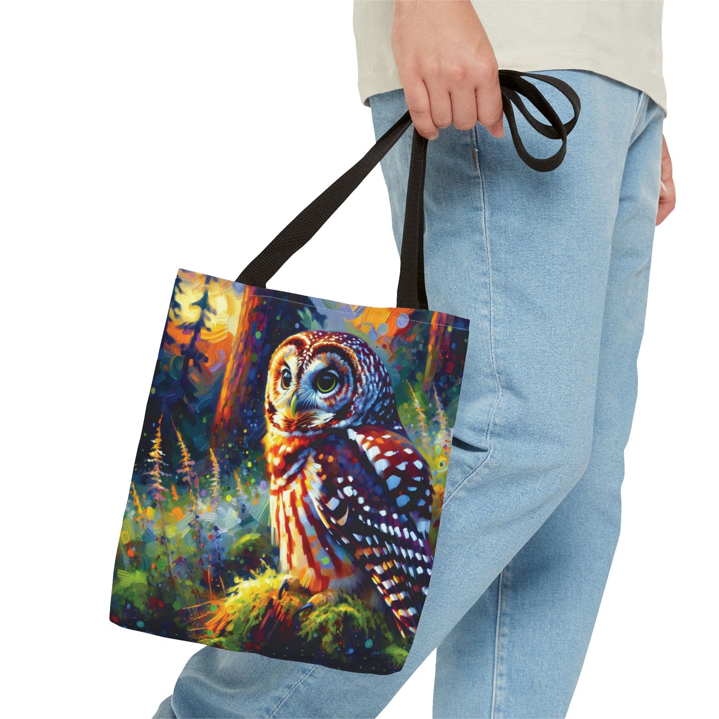 Barred Owl at Sunset Tote Bag
