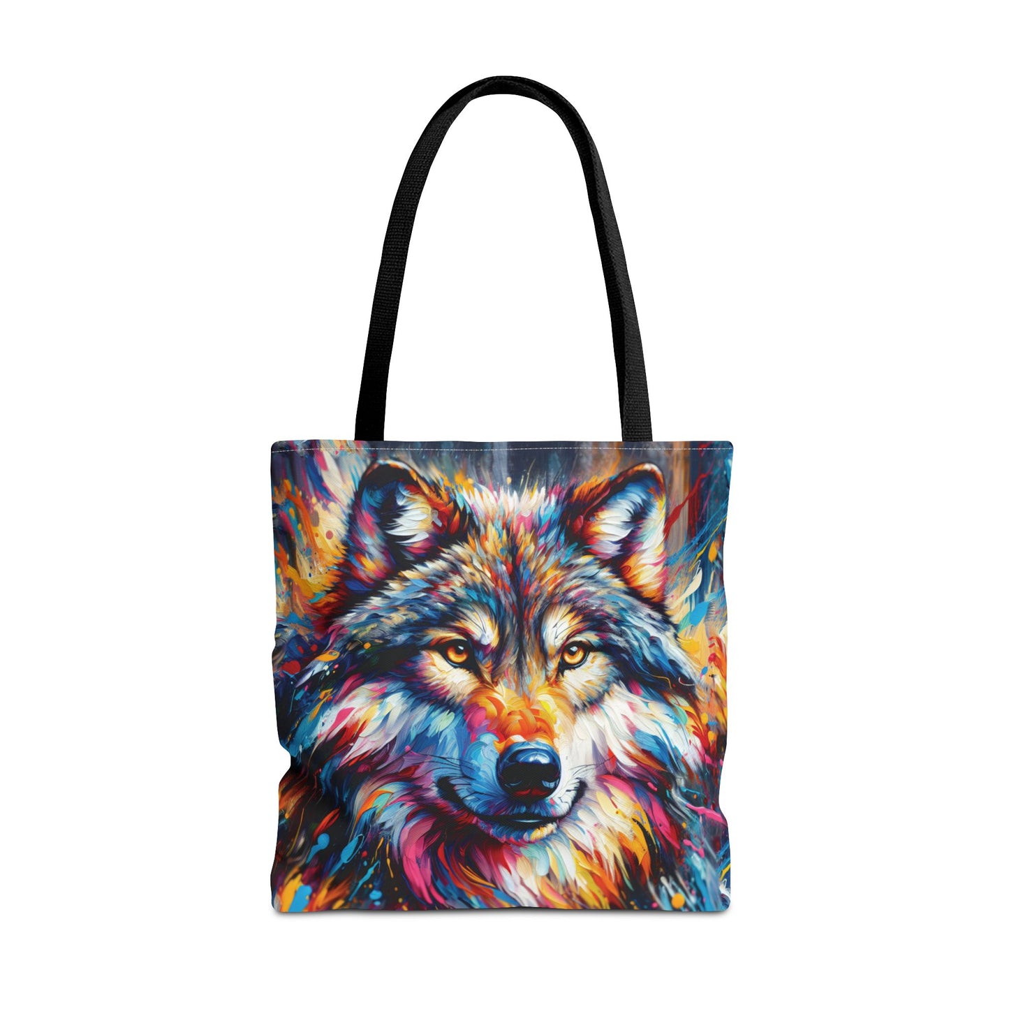 Alpha Wolf Tote Bag - Expressionist Art Style