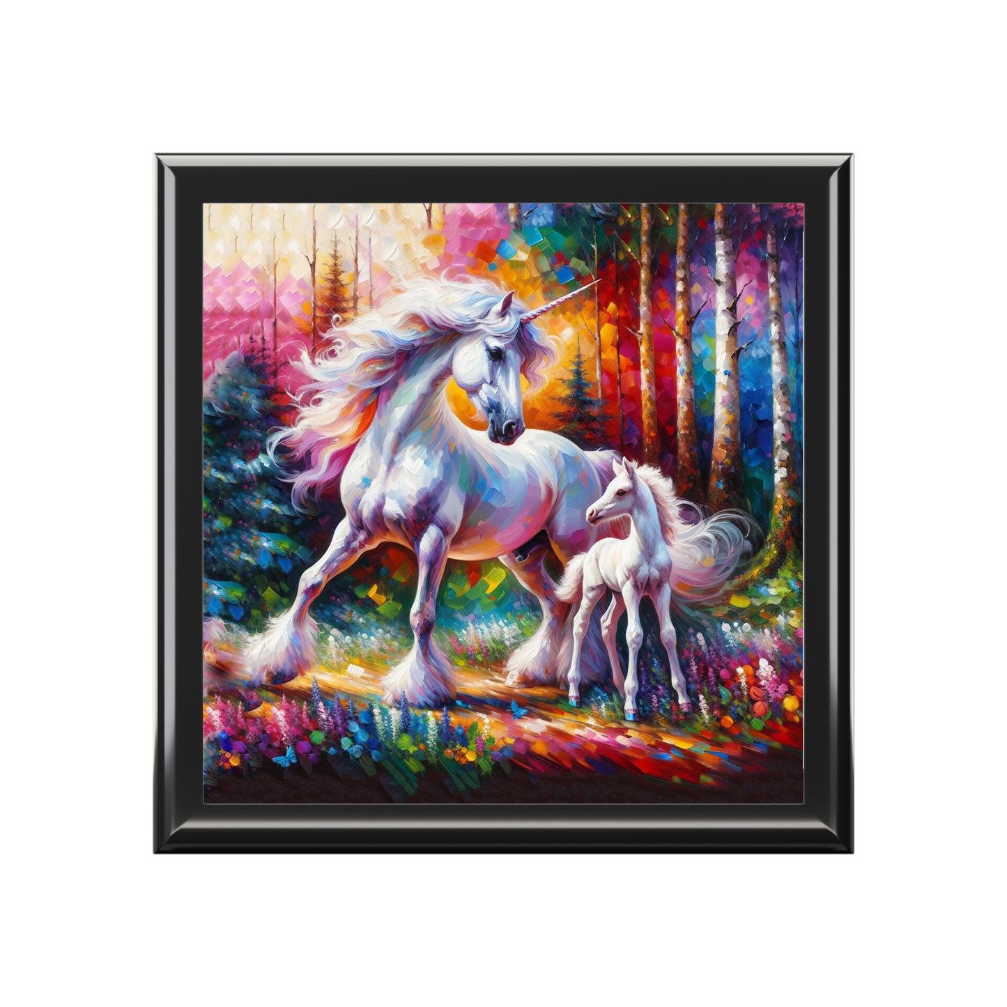 Magical Unicorn Jewelry Box Gift for Daughter Keepsake Box for Fantasy Lovers