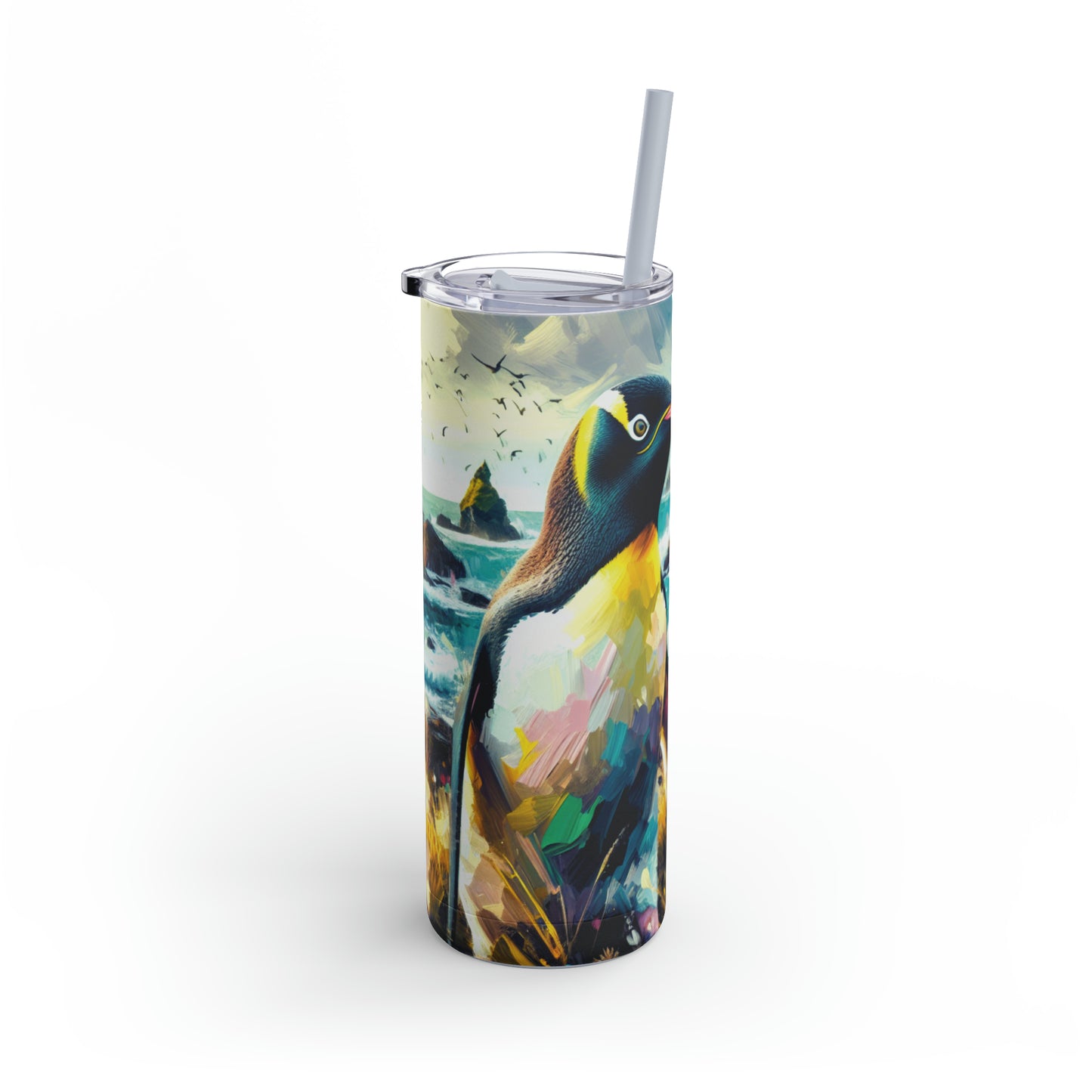 Yellow-Eyed Penguin - Skinny Matte Tumbler, 20oz