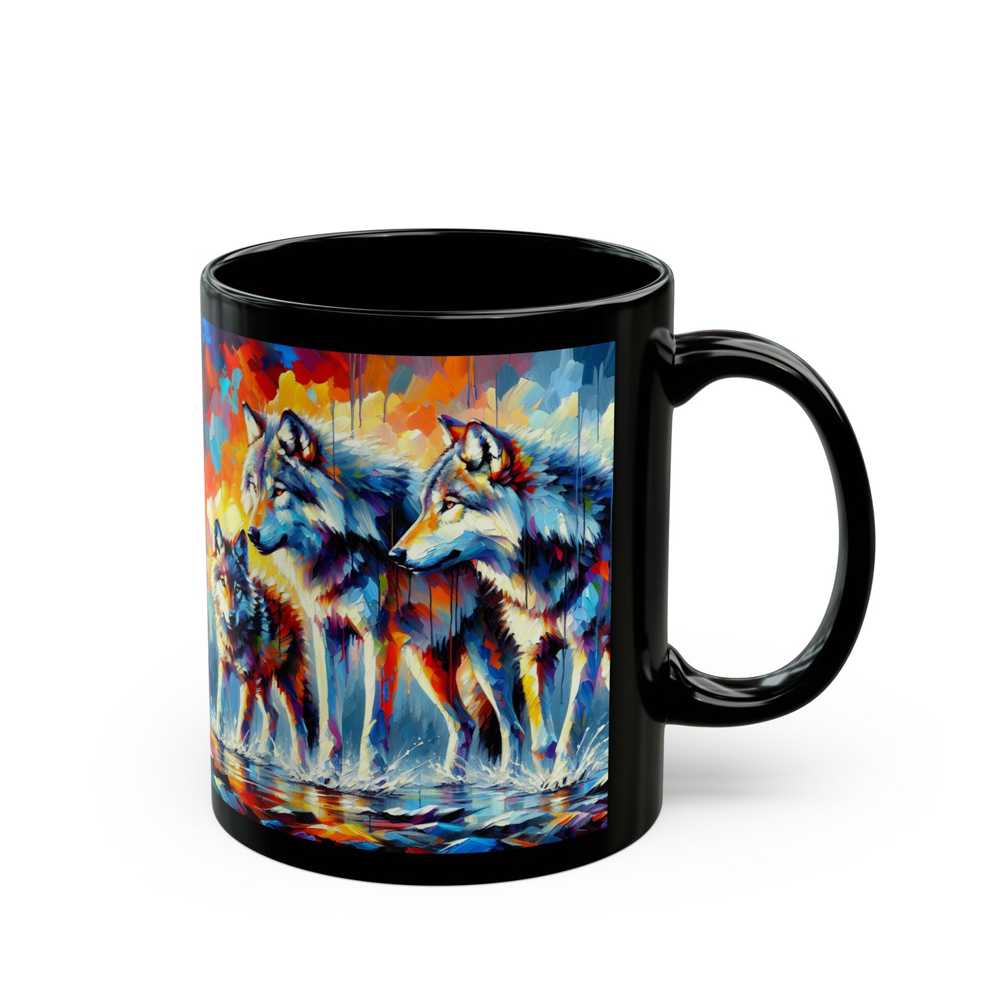 Reigning Wolves - Black Mugs (11oz, 15oz)