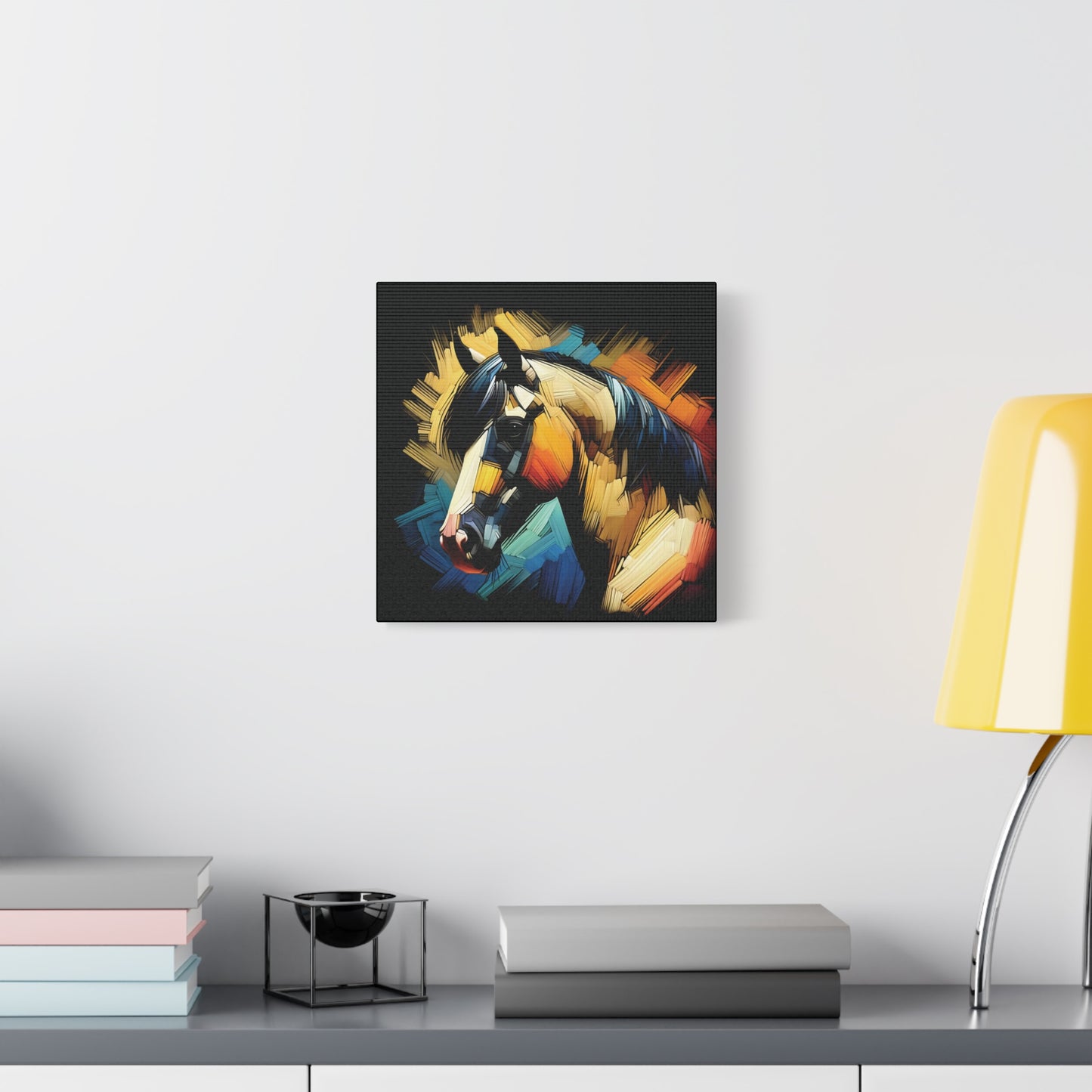 Horse Canvas Print - Bold Buckskin Horse Expressionist Canvas Wall Art