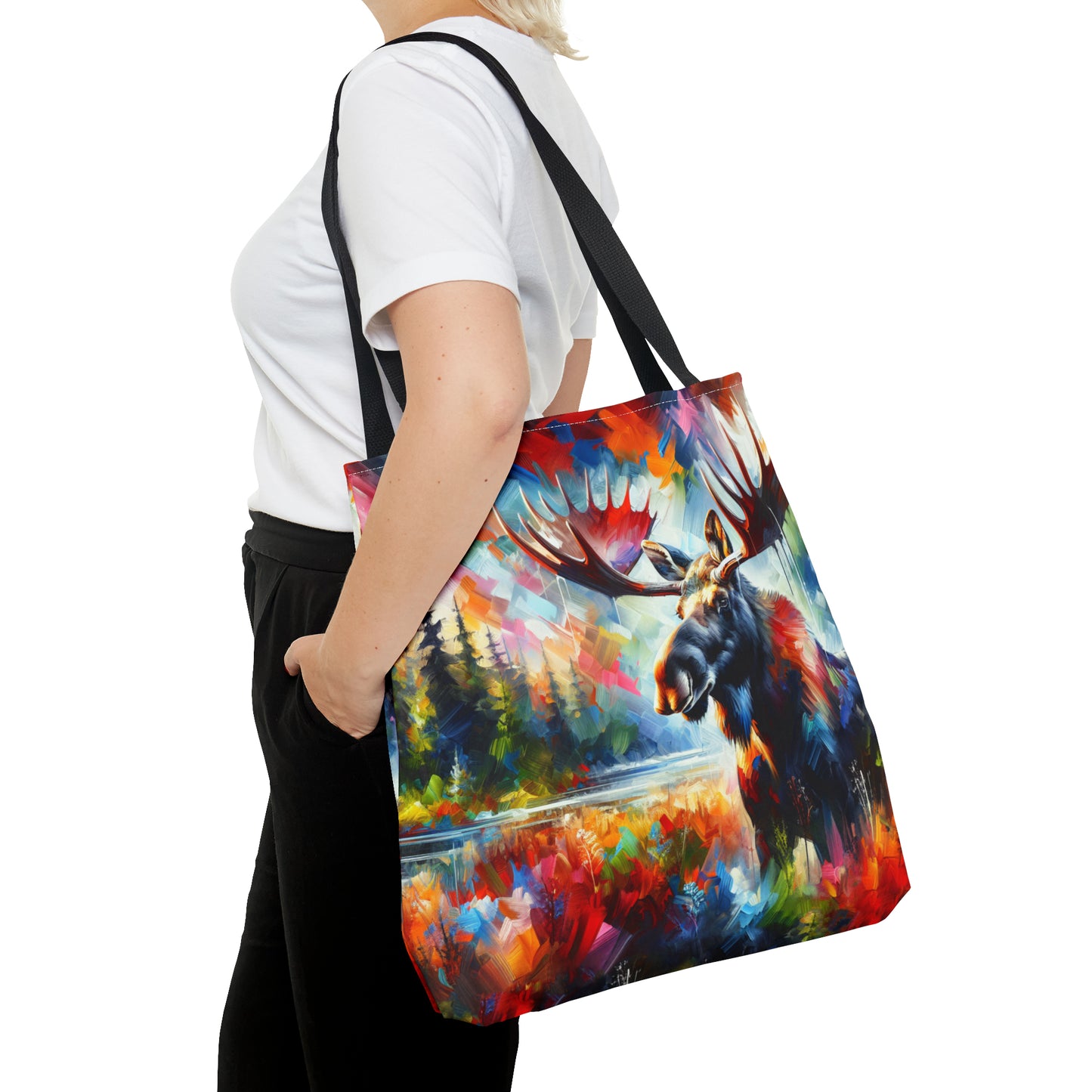 Sunrise Moose Tote Bag