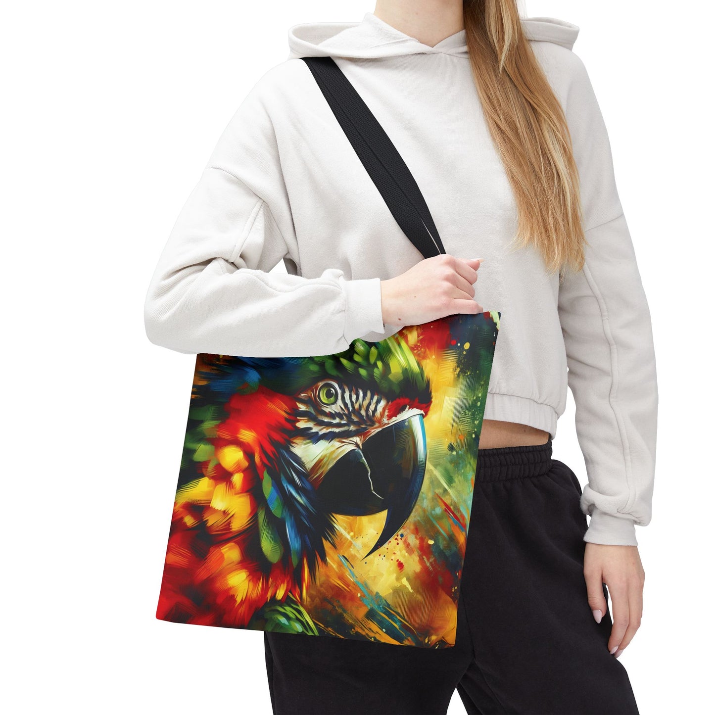Scarlet Macaw Tote Bag - Stylish and Functional for Tropical Bird Lovers