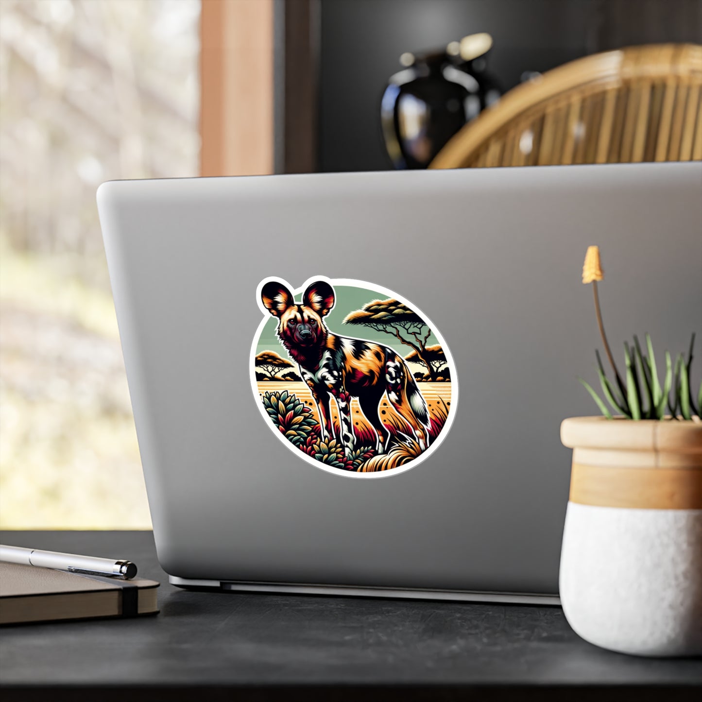 African Wild Dog Graphic - Kiss-Cut Vinyl Decals