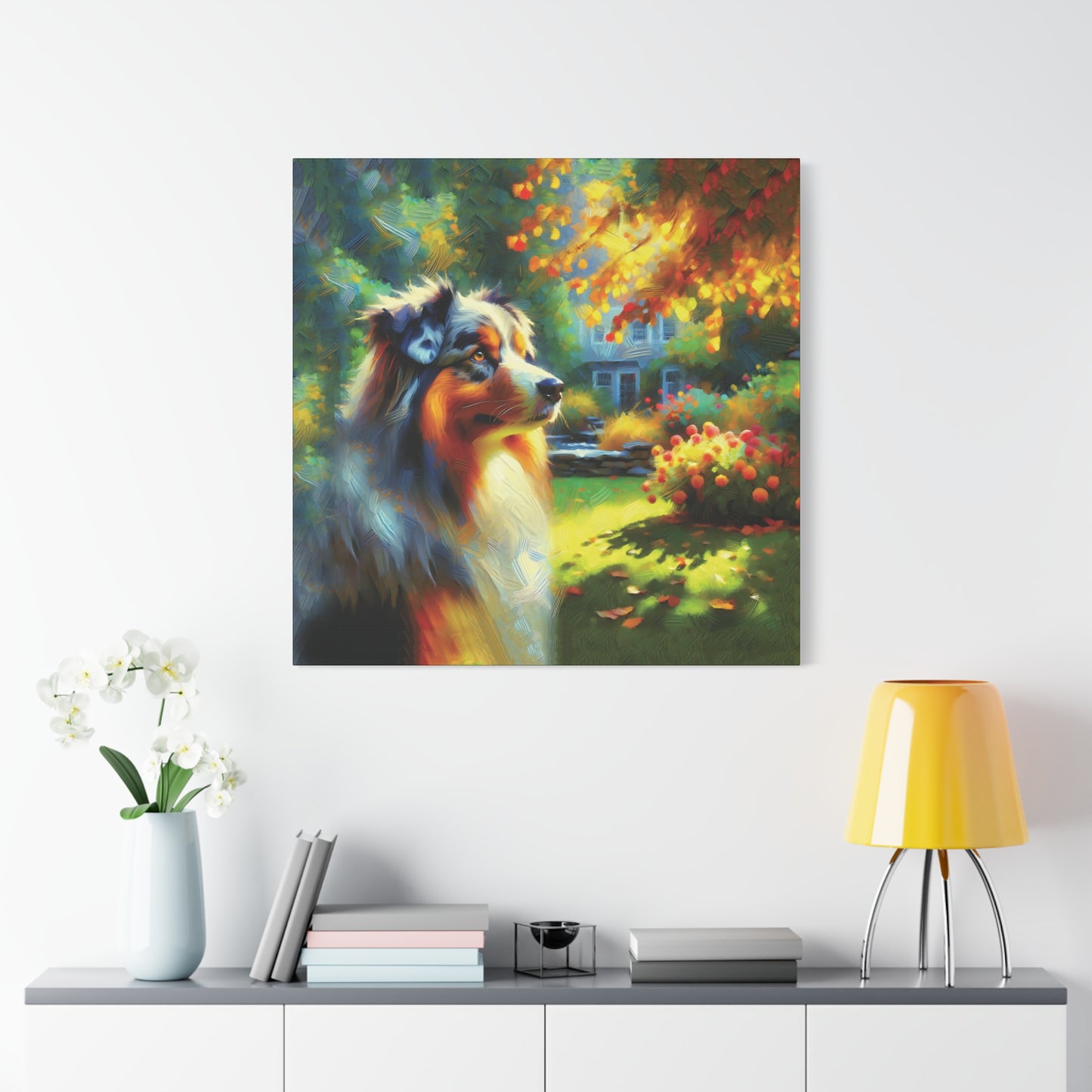 Aussie Autumn Impressionist Canvas Art Print