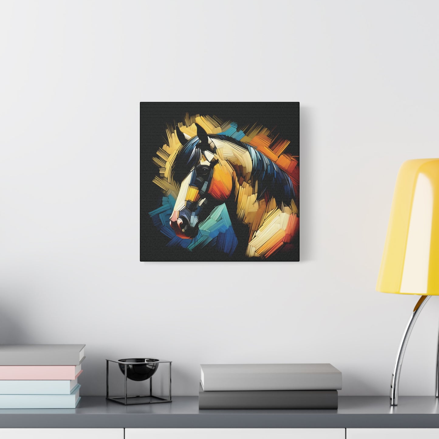 Horse Canvas Print - Bold Buckskin Horse Expressionist Canvas Wall Art
