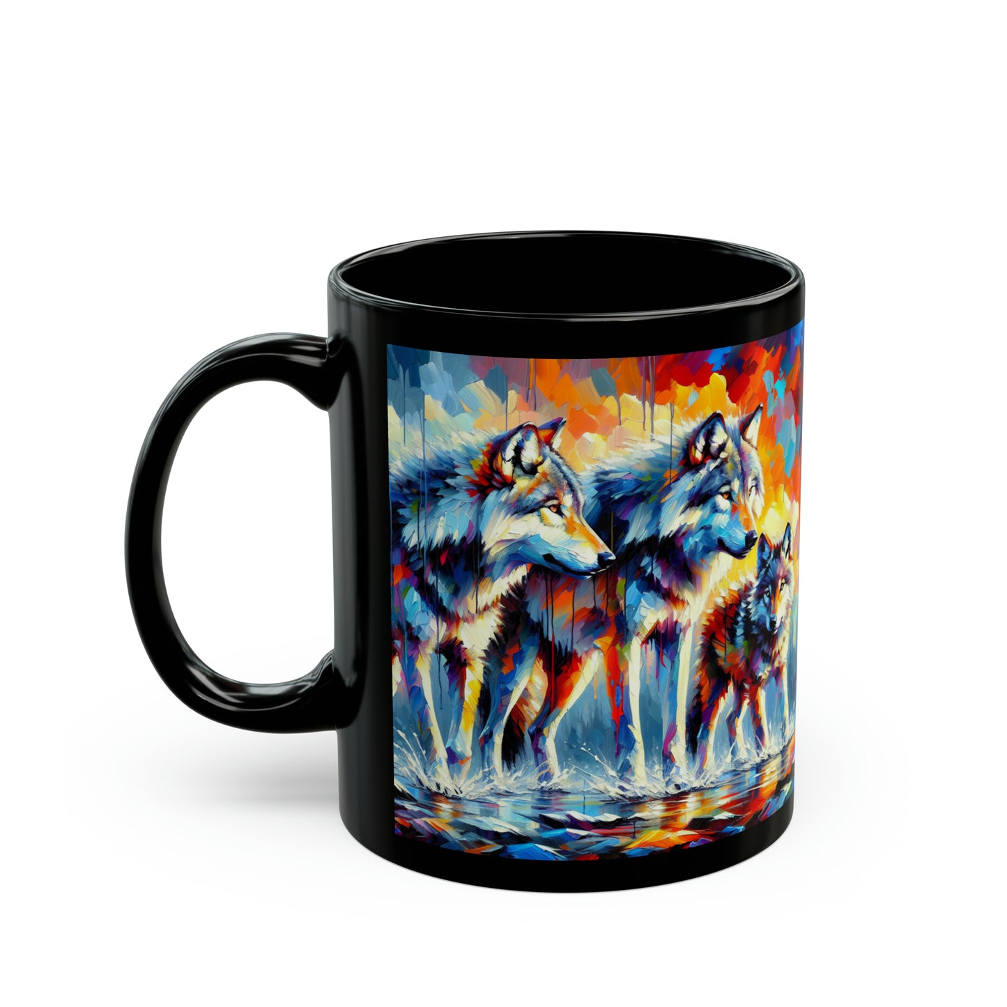 Reigning Wolves - Black Mugs (11oz, 15oz)