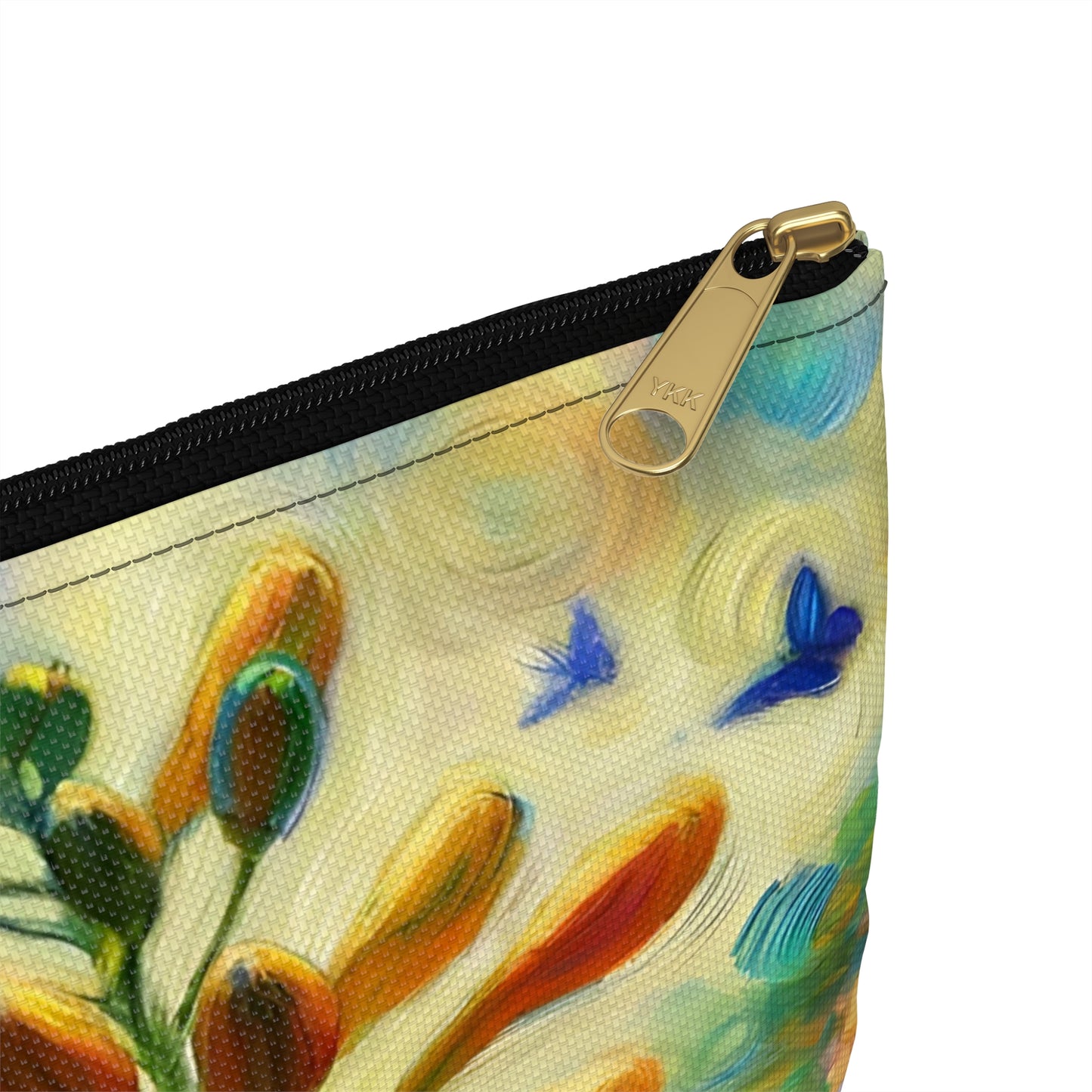 Blue Morpho Butterfly Accessory Pouch, Cute Butterfly Makeup Bag, Nature-Themed Gift, Floral Storage Bag
