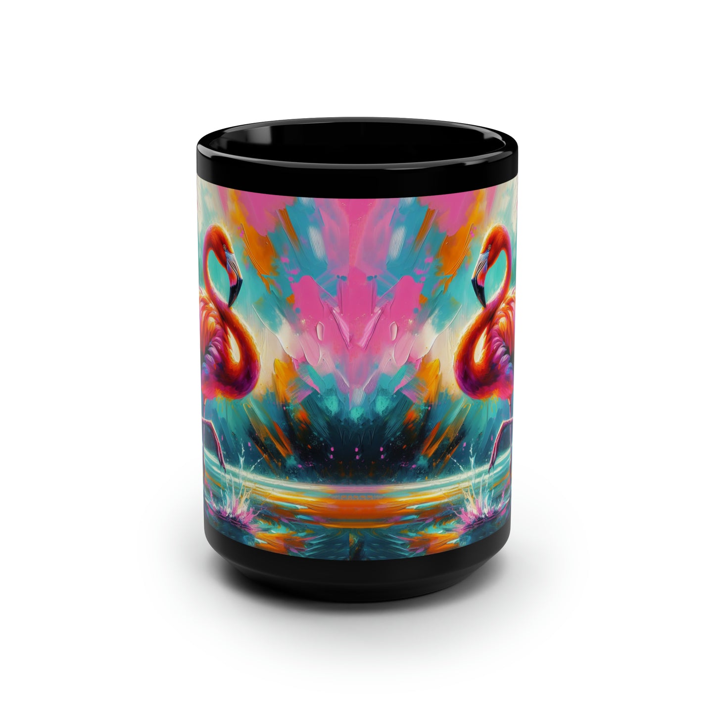 Lone Flamingo Mug - 15oz