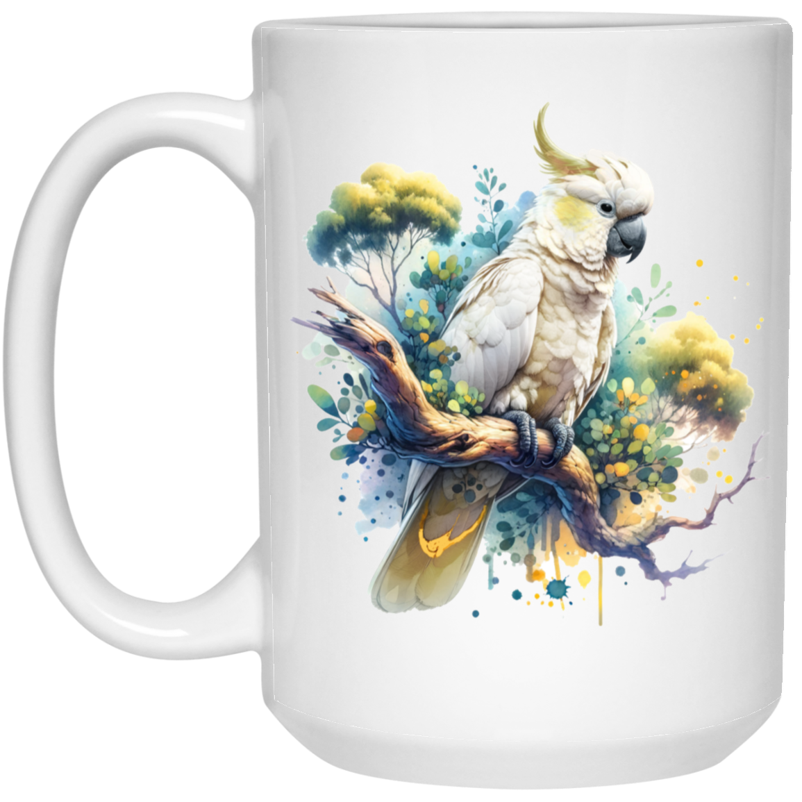 Cockatoo in Tree - Mugs