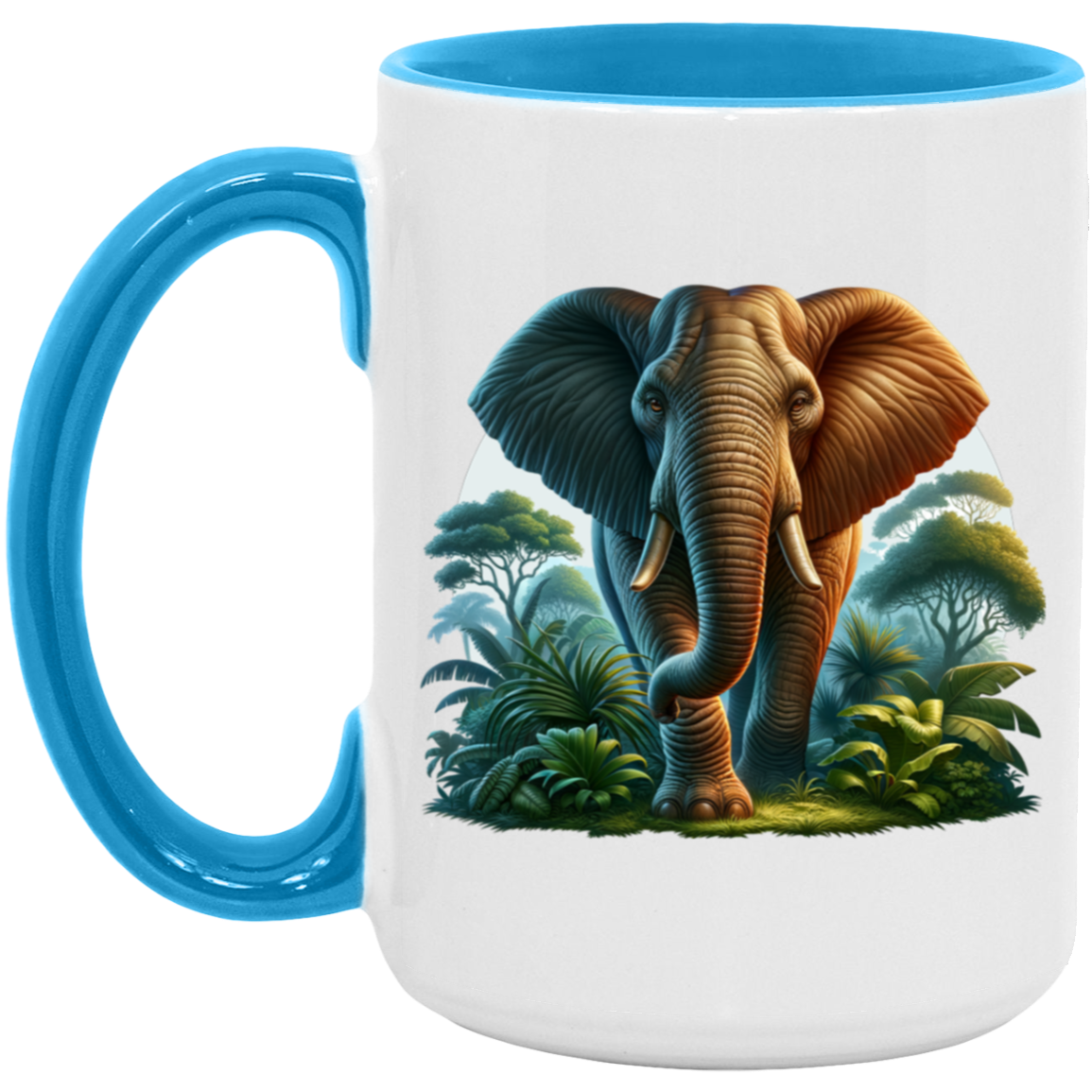 Elephant in Jungle - Mugs