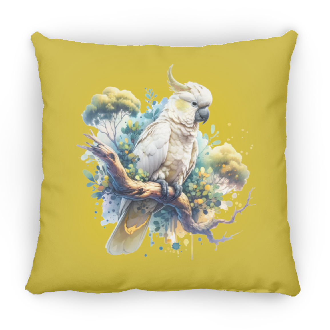 Cockatoo in Tree - Throw Pillows