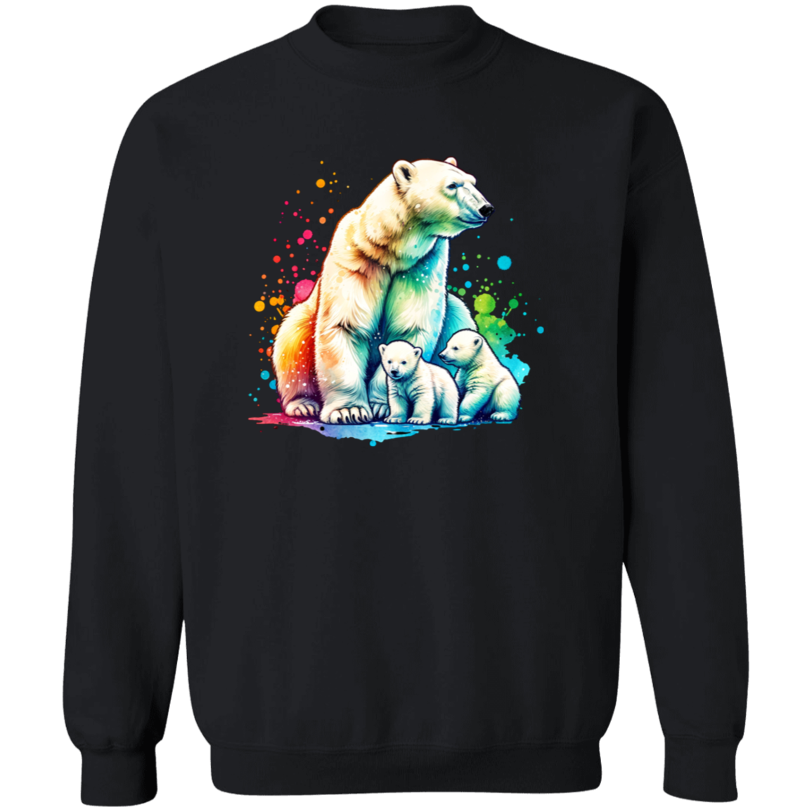 Polar Bear Mom with Cubs - T-shirts, Hoodies and Sweatshirts