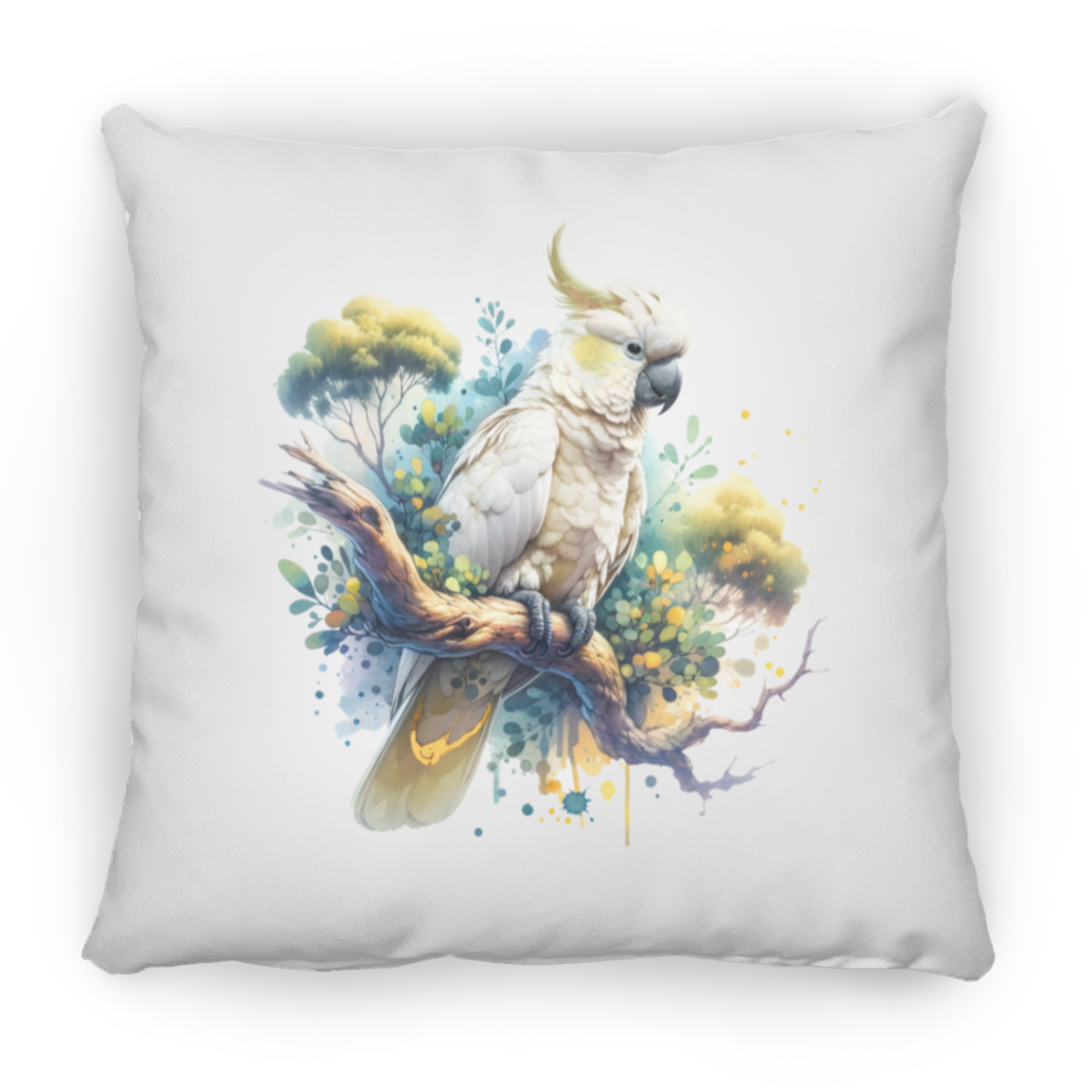 Cockatoo in Tree - Throw Pillows