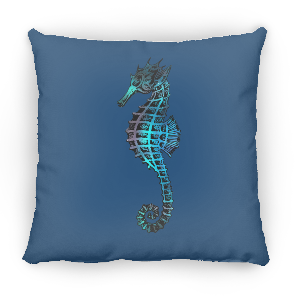 Colorful Seahorse - Throw Pillows