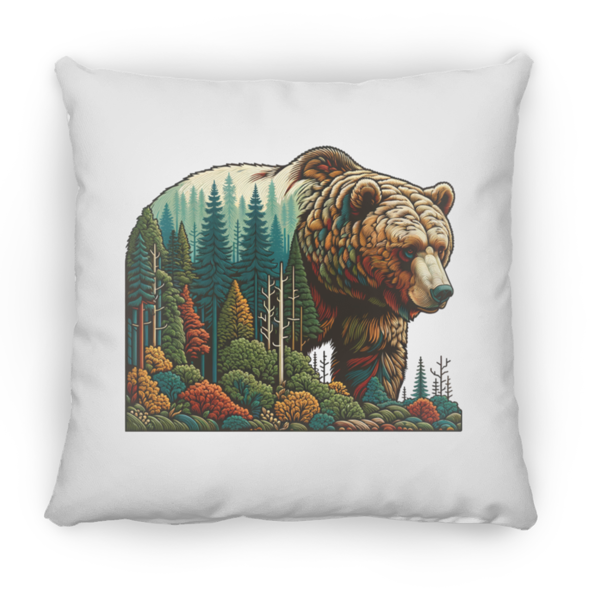 Guardian Grizzly - Throw Pillows