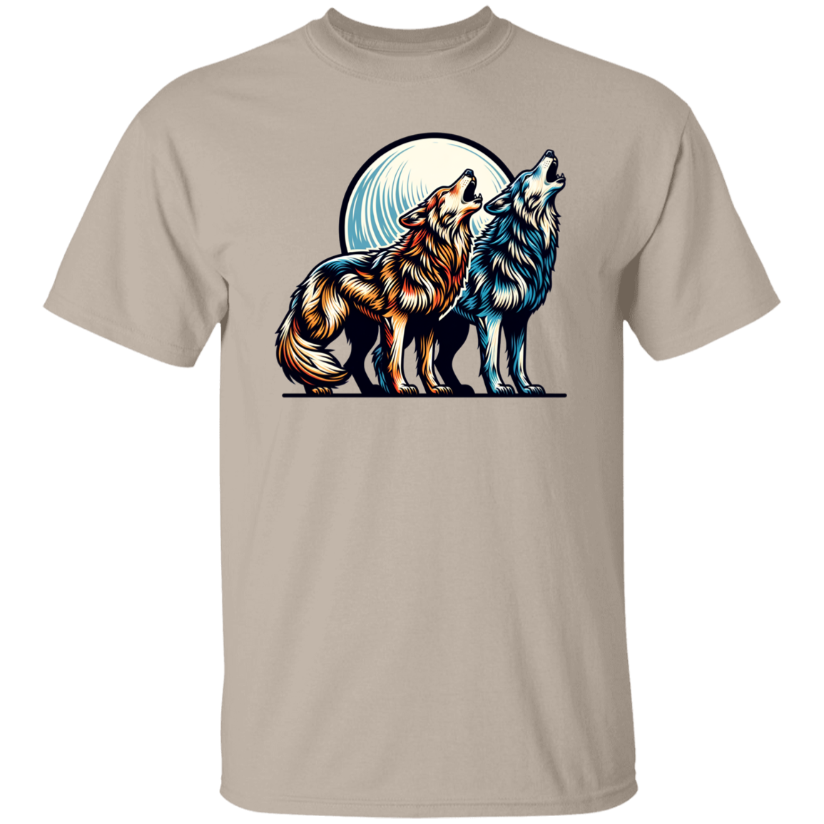 Wolf Pair Howling - T-shirts, Hoodies and Sweatshirts