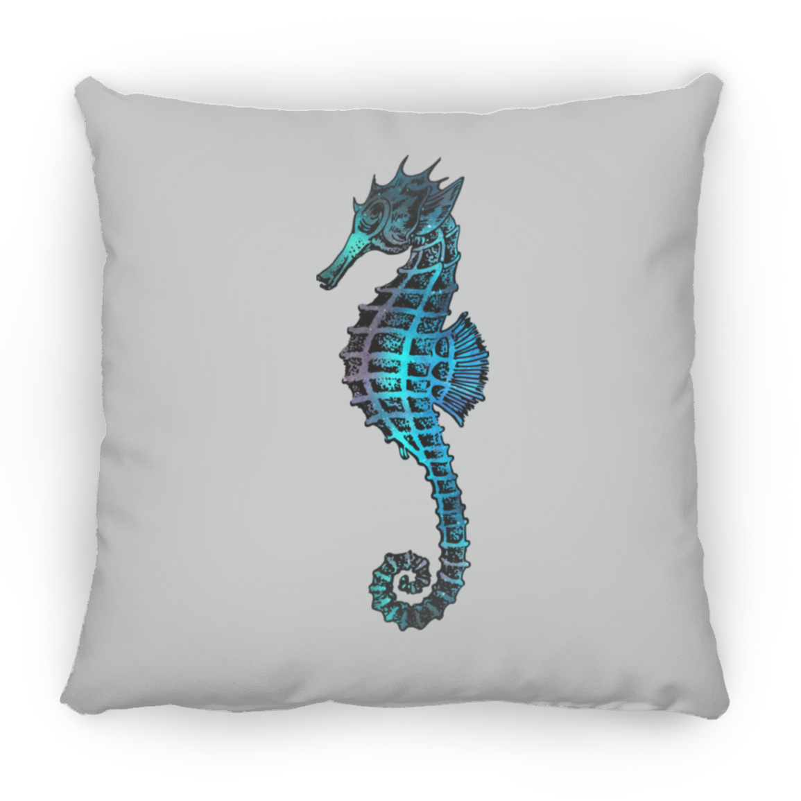 Colorful Seahorse - Throw Pillows