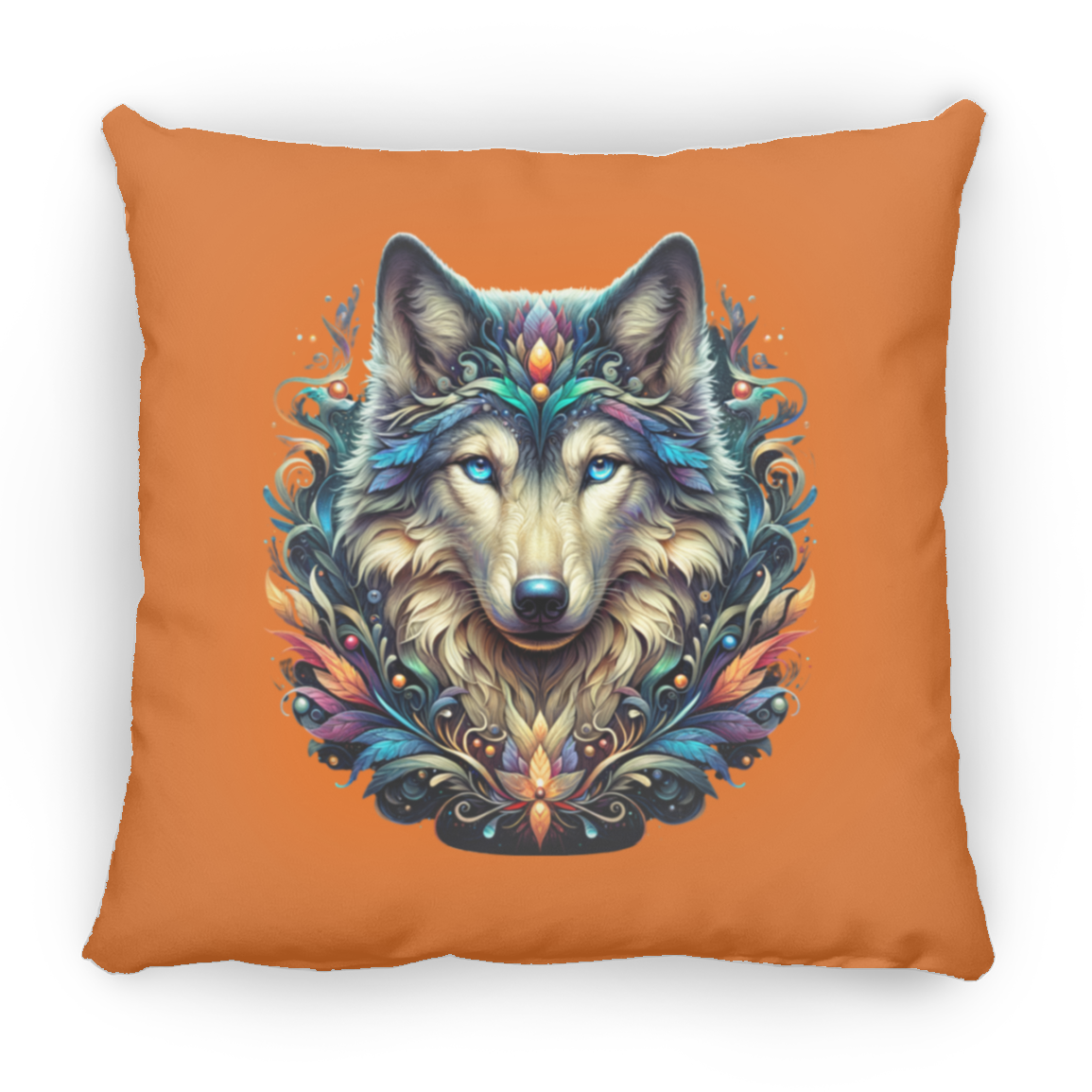 Wolf Face - Throw Pillows