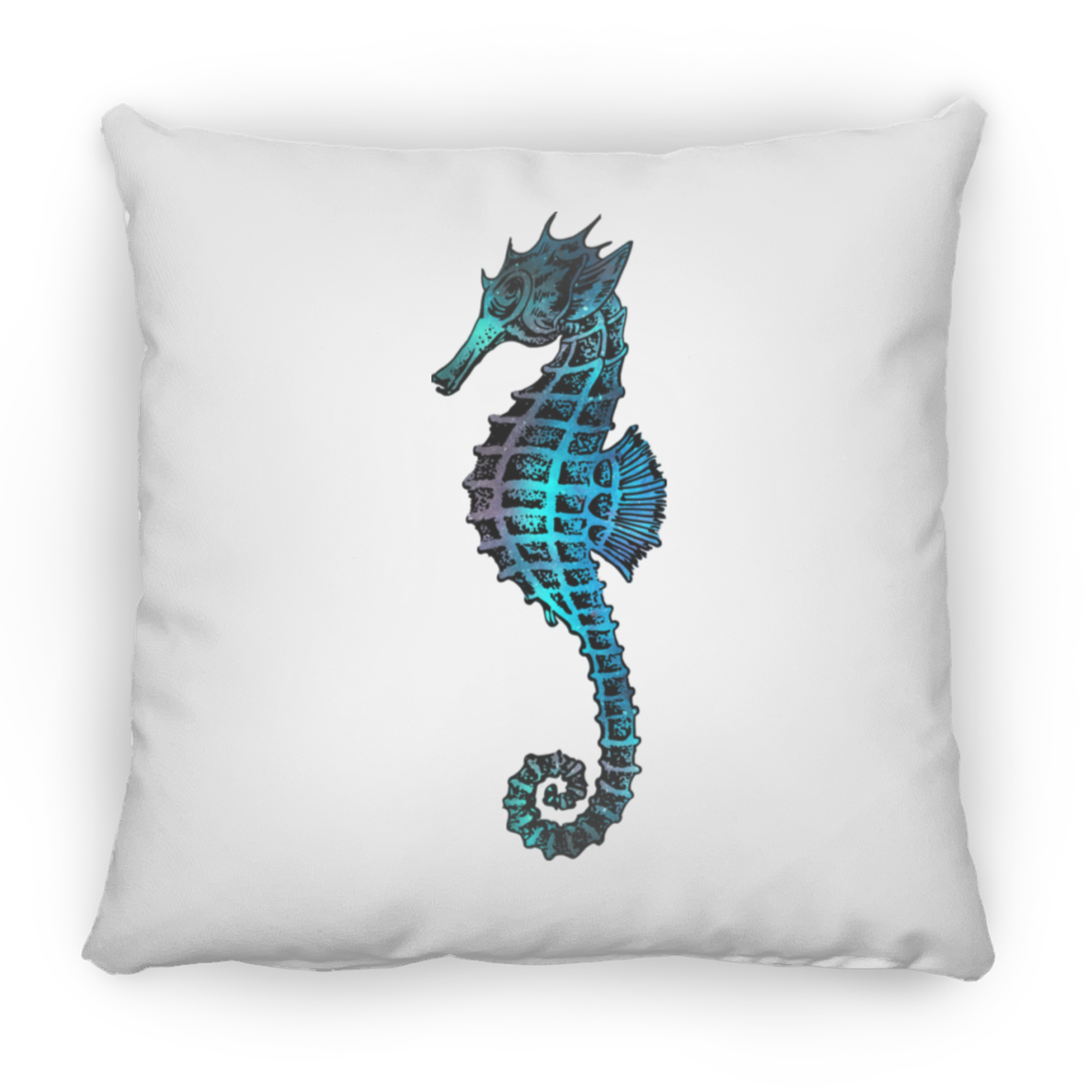 Colorful Seahorse - Throw Pillows
