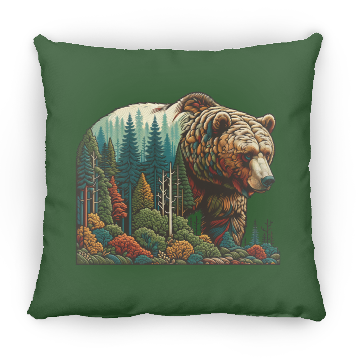 Guardian Grizzly - Throw Pillows