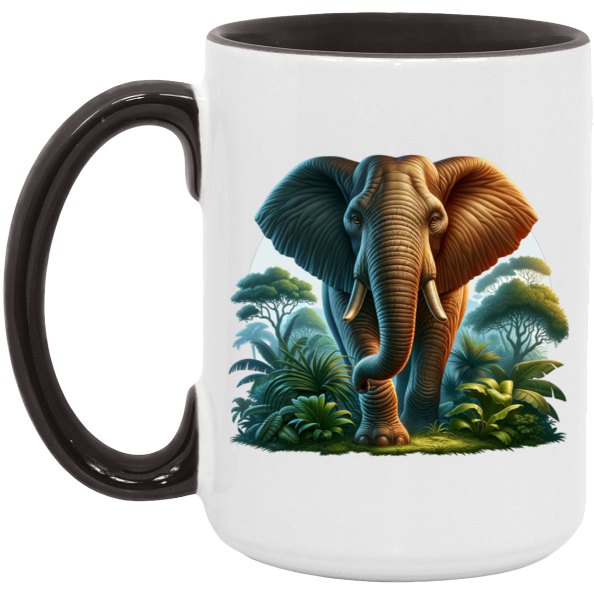 Elephant in Jungle - Mugs